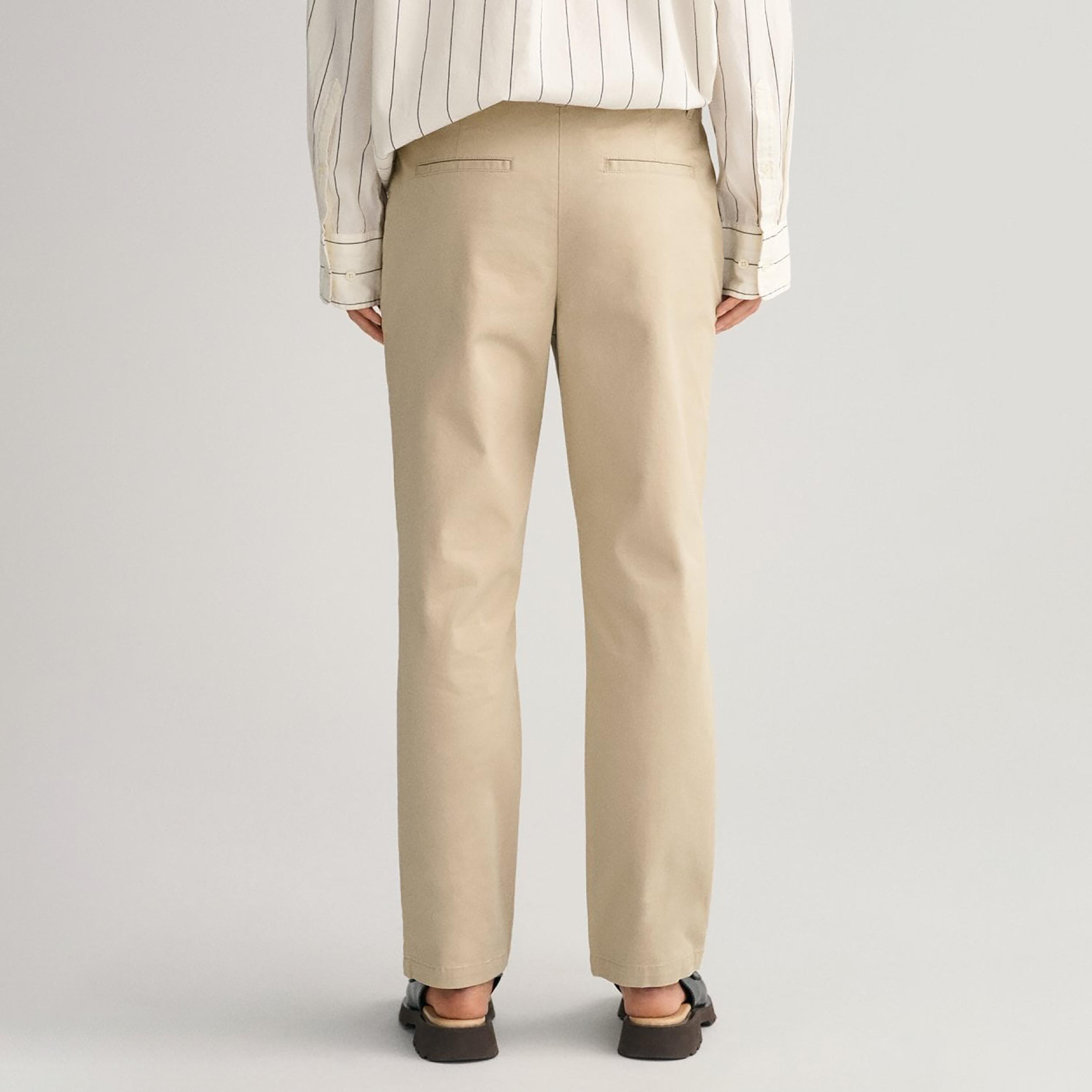 تشينو جانت سادة متوسطة الارتفاع بأزرار-women-clothing-bottoms-trousers-image-3