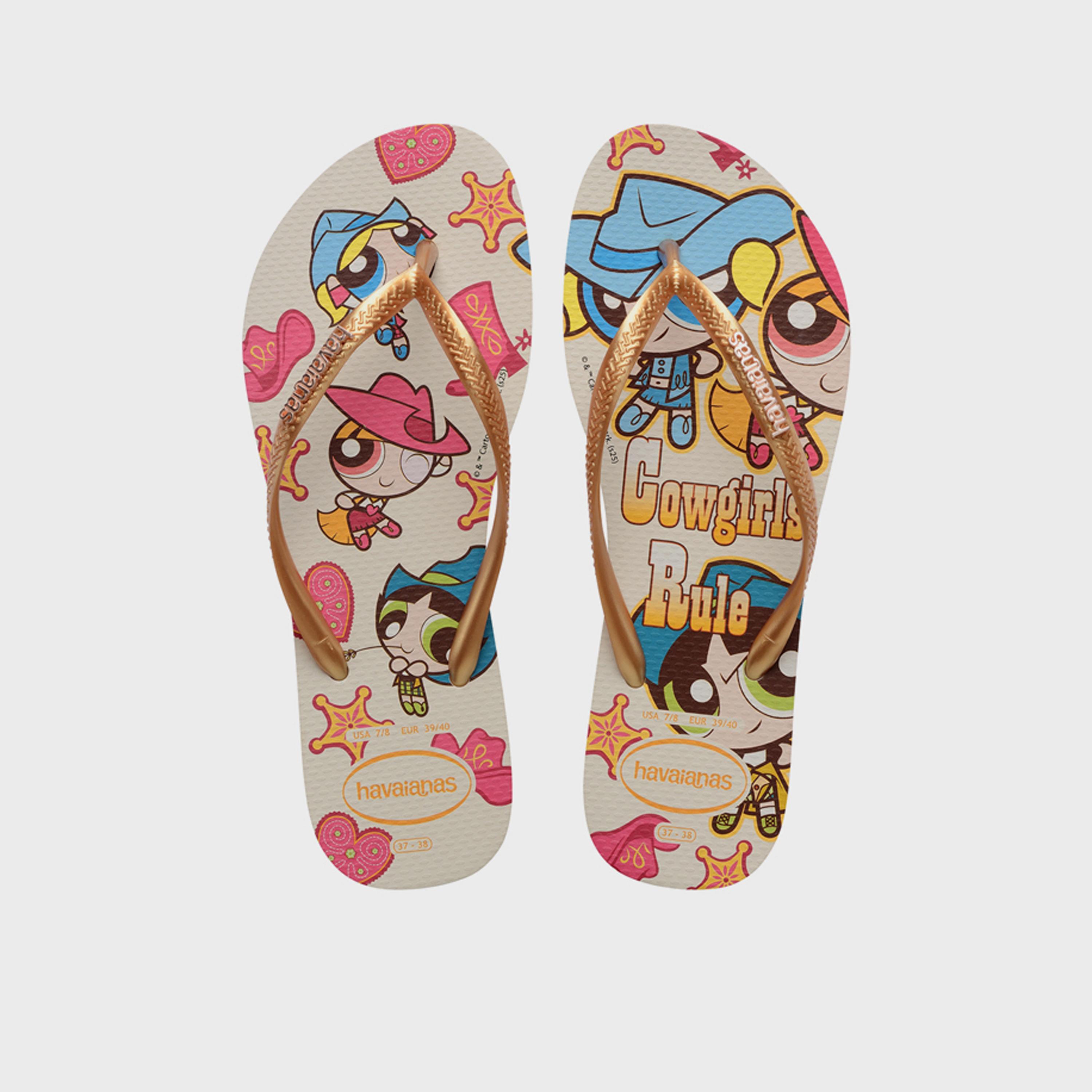 هافاياناس - شبشب وارنر كلاسيكس نسائي سهل الارتداء تصميم مسطح | 4150276.0121-women-shoes-flipflopsandslides-image-1