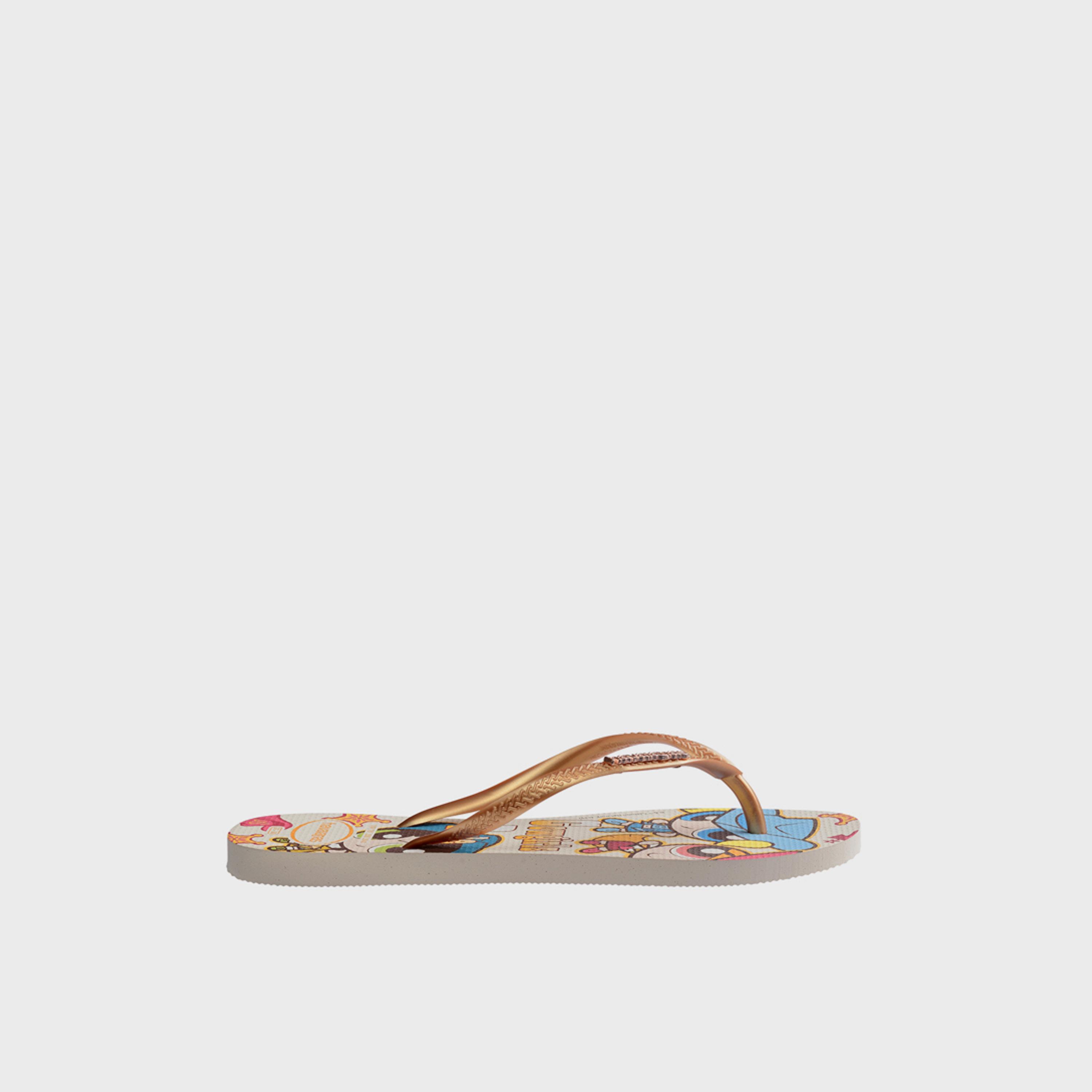 Havaianas Women's Slip-On Slim Warner Classics Flat Thong Slippers | 4150276.0121-women-shoes-flipflopsandslides-image-3