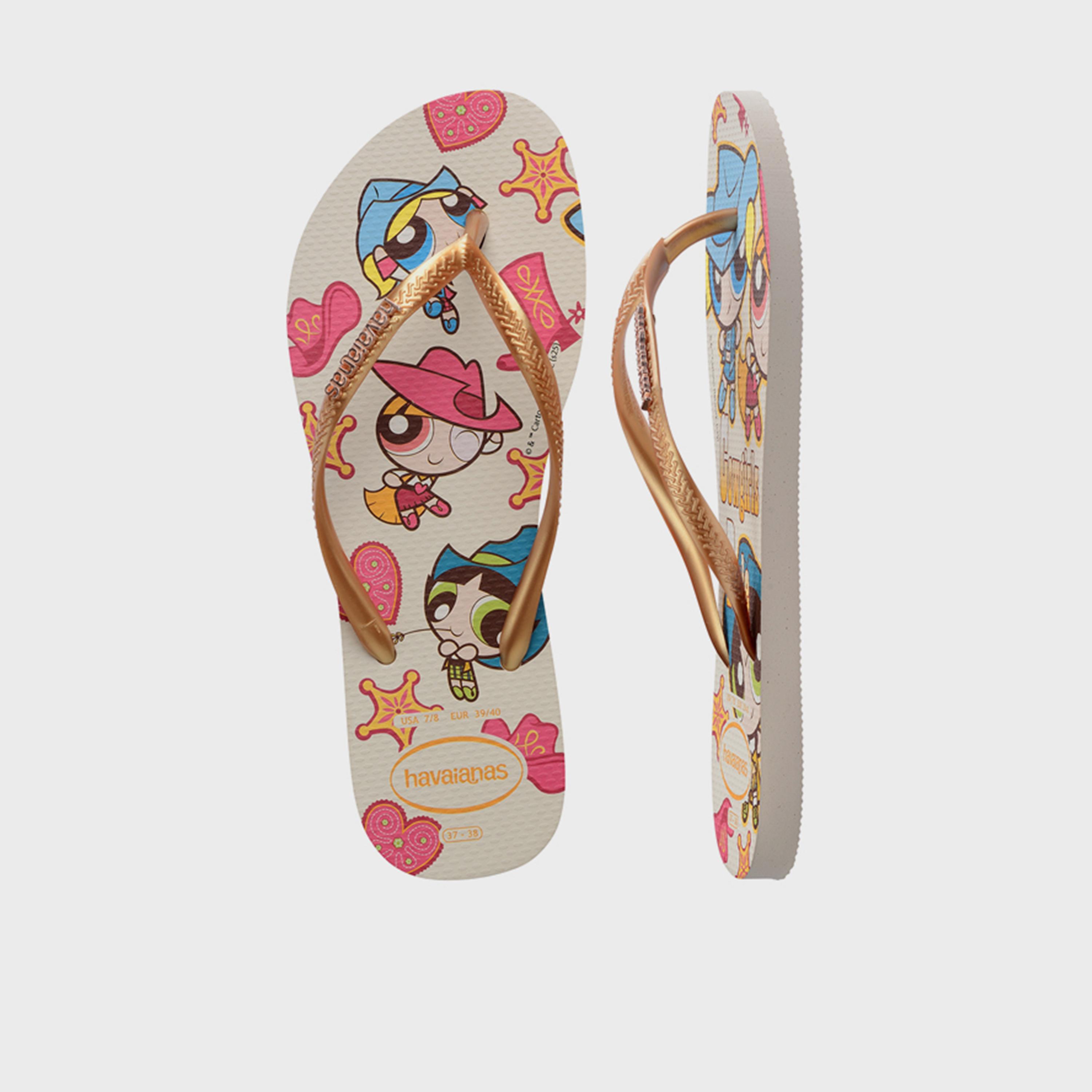 Havaianas Women's Slip-On Slim Warner Classics Flat Thong Slippers | 4150276.0121-women-shoes-flipflopsandslides-image-5
