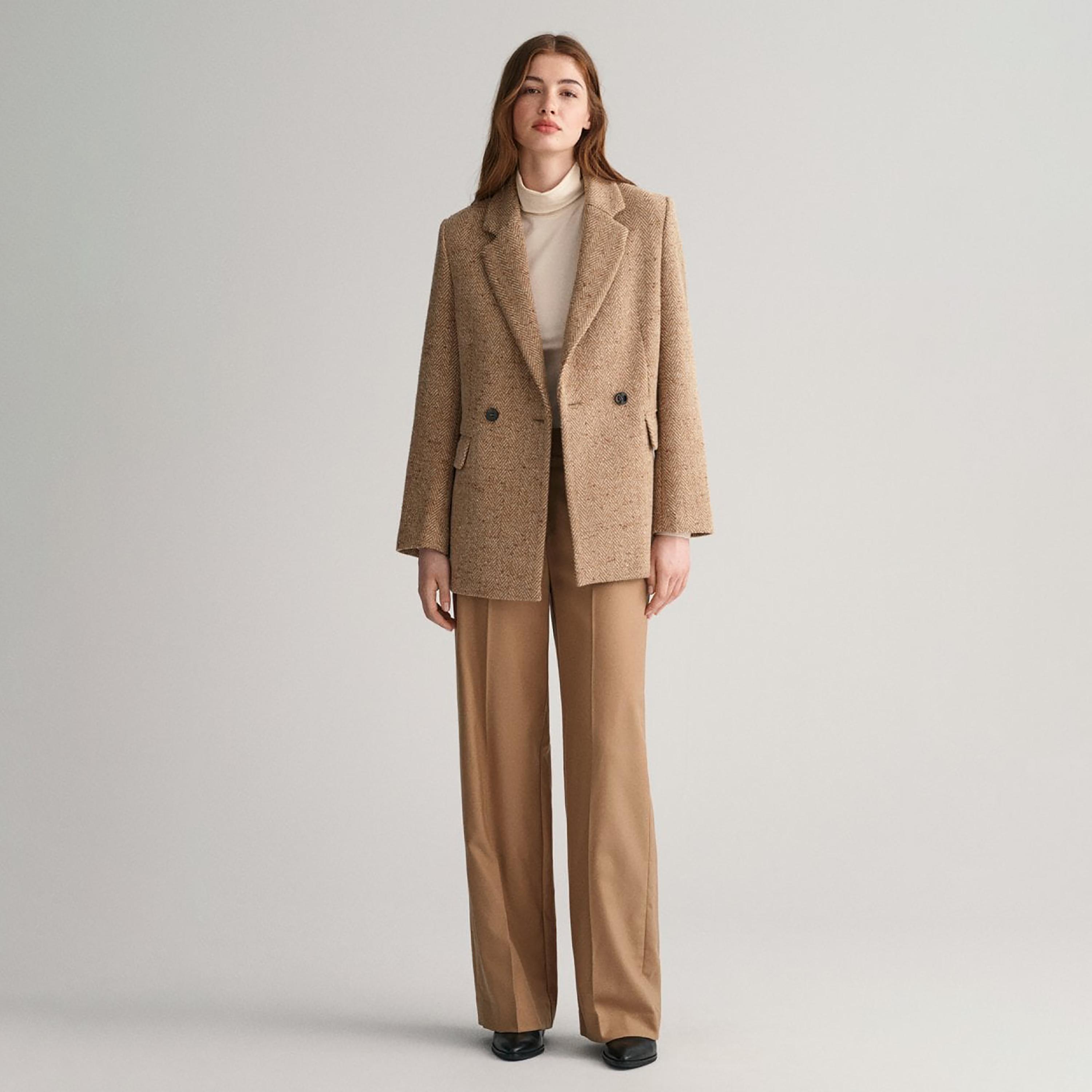 Gant Plain High-Rise Straight Leg Pants-women-clothing-bottoms-trousers-image-2