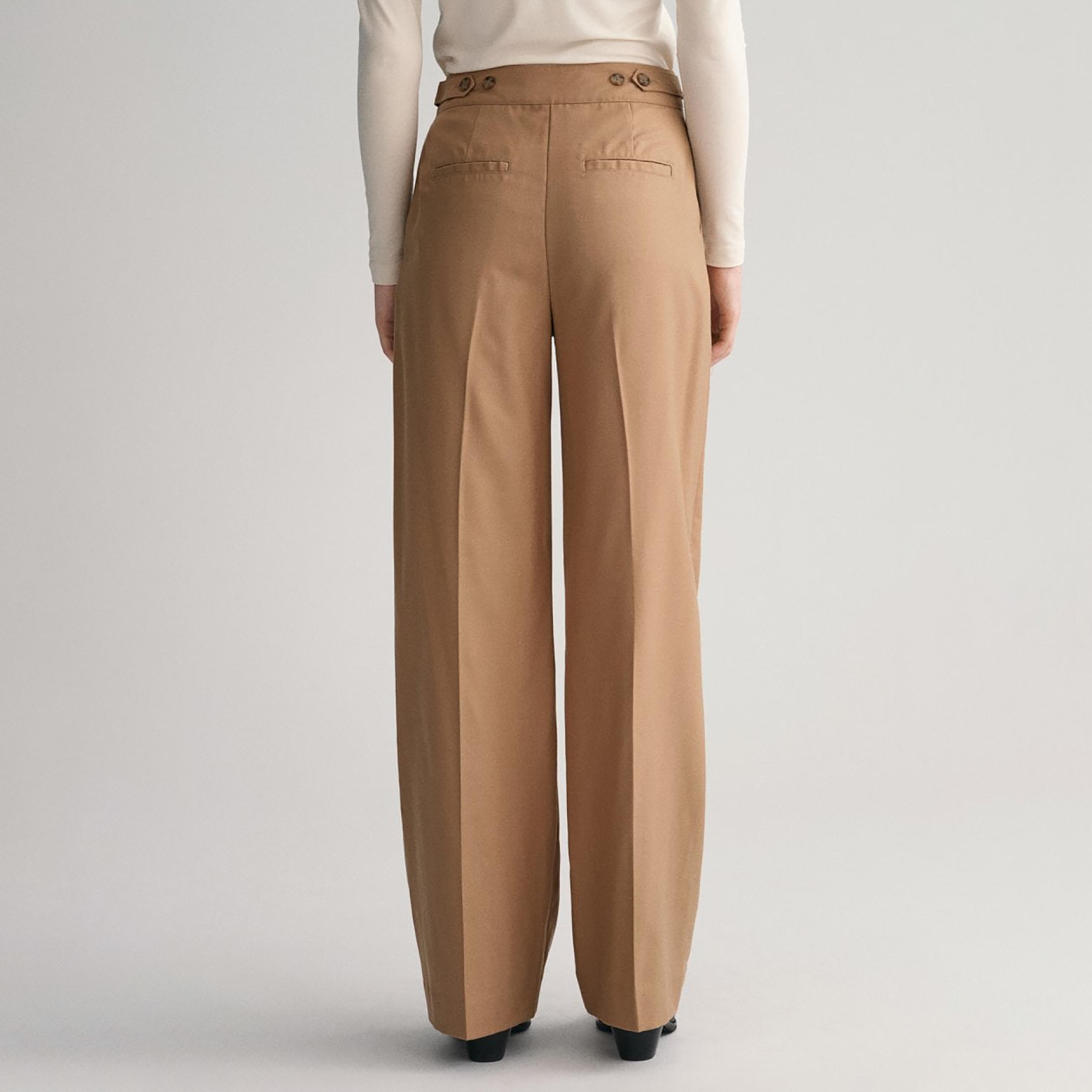 Gant Plain High-Rise Straight Leg Pants-women-clothing-bottoms-trousers-image-3