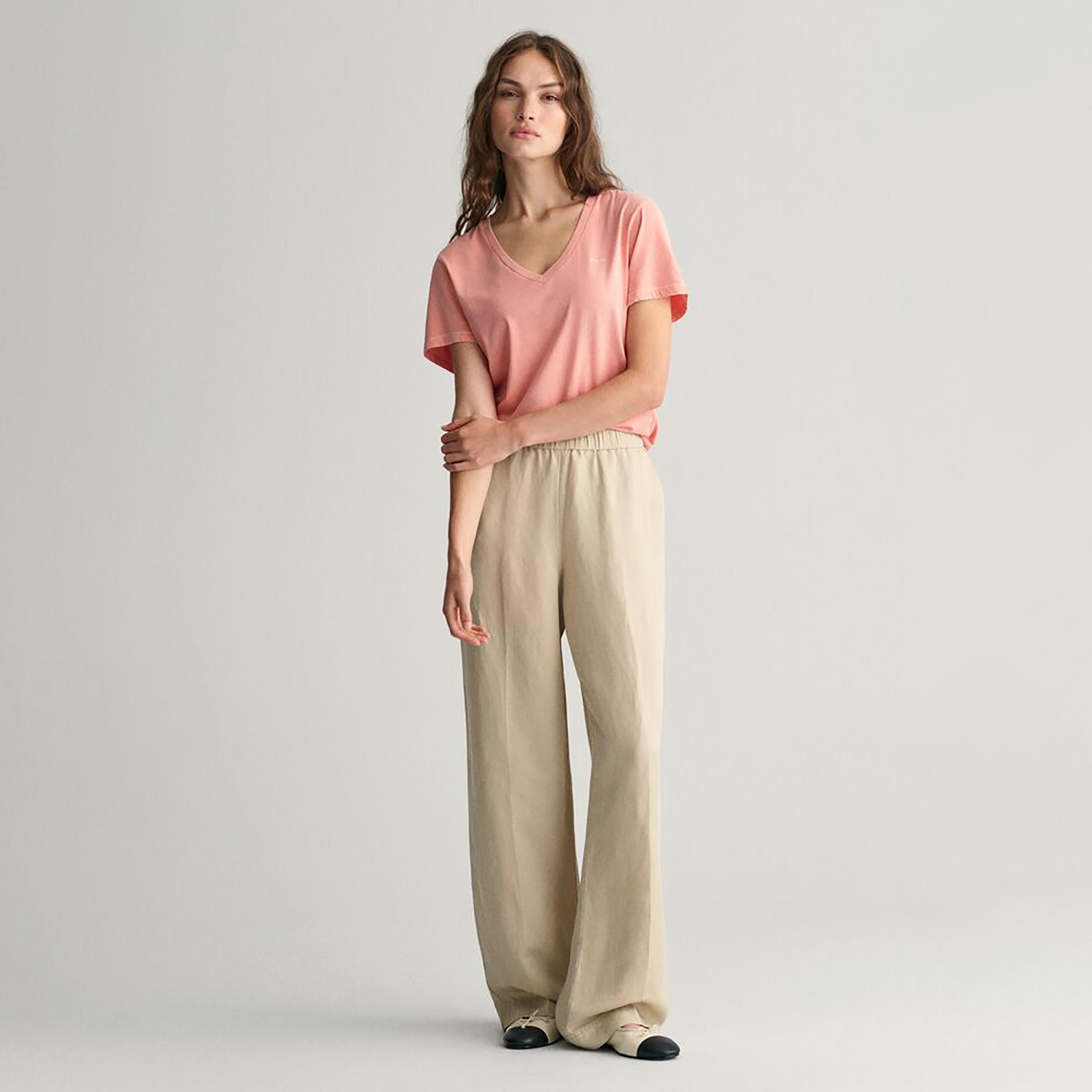 سروال خصر مطاطي متوسط ​​الارتفاع من غانت-women-clothing-bottoms-trousers-image-5