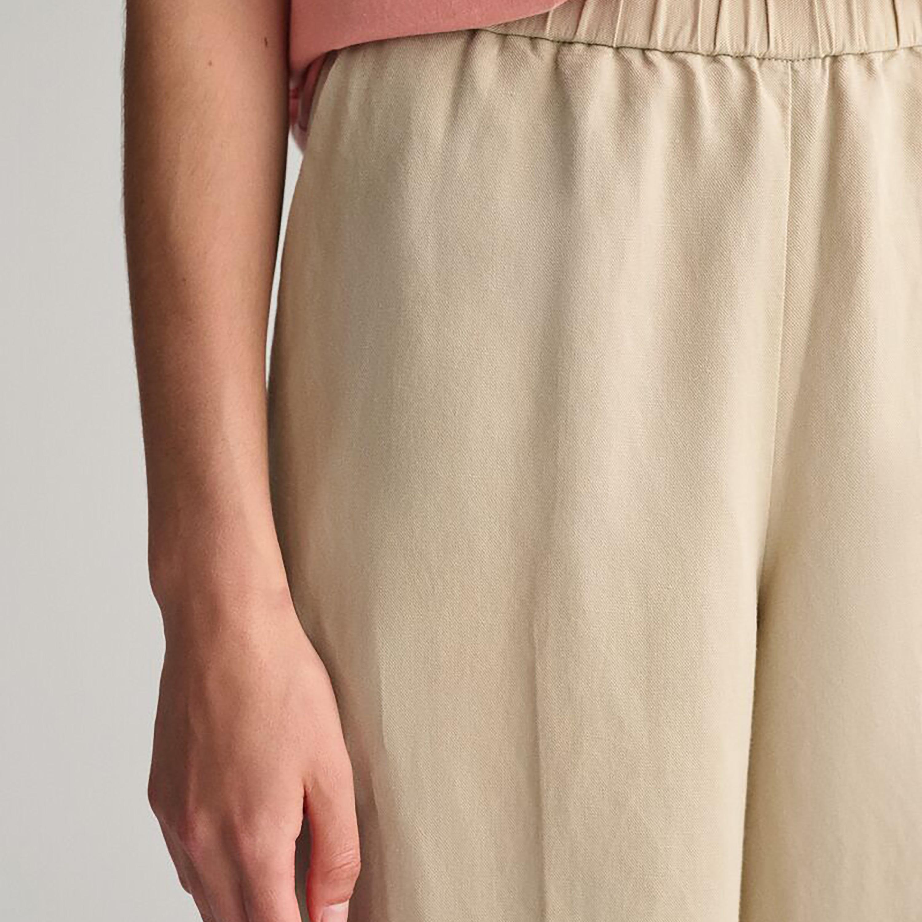 سروال خصر مطاطي متوسط ​​الارتفاع من غانت-women-clothing-bottoms-trousers-image-6