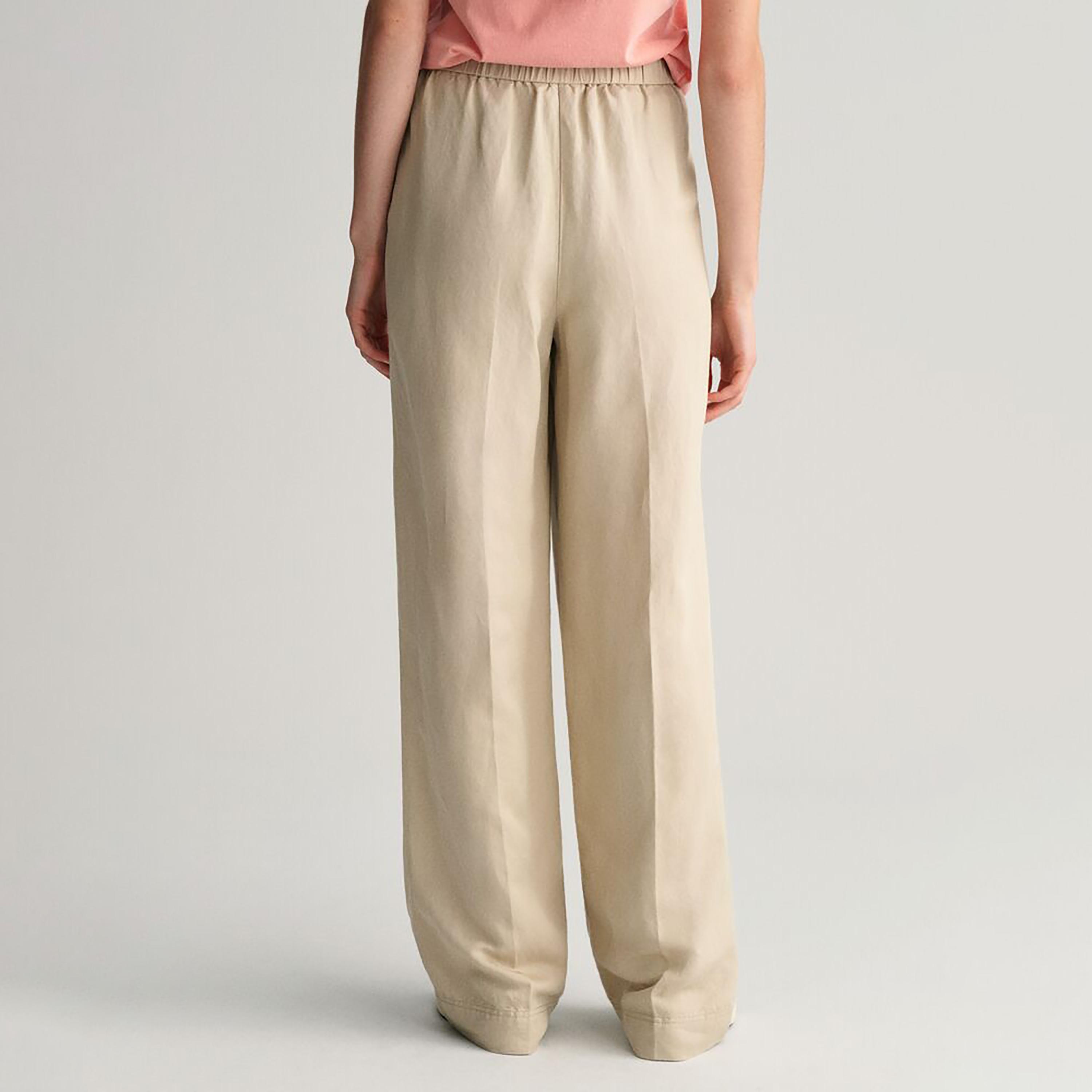 سروال خصر مطاطي متوسط ​​الارتفاع من غانت-women-clothing-bottoms-trousers-image-7