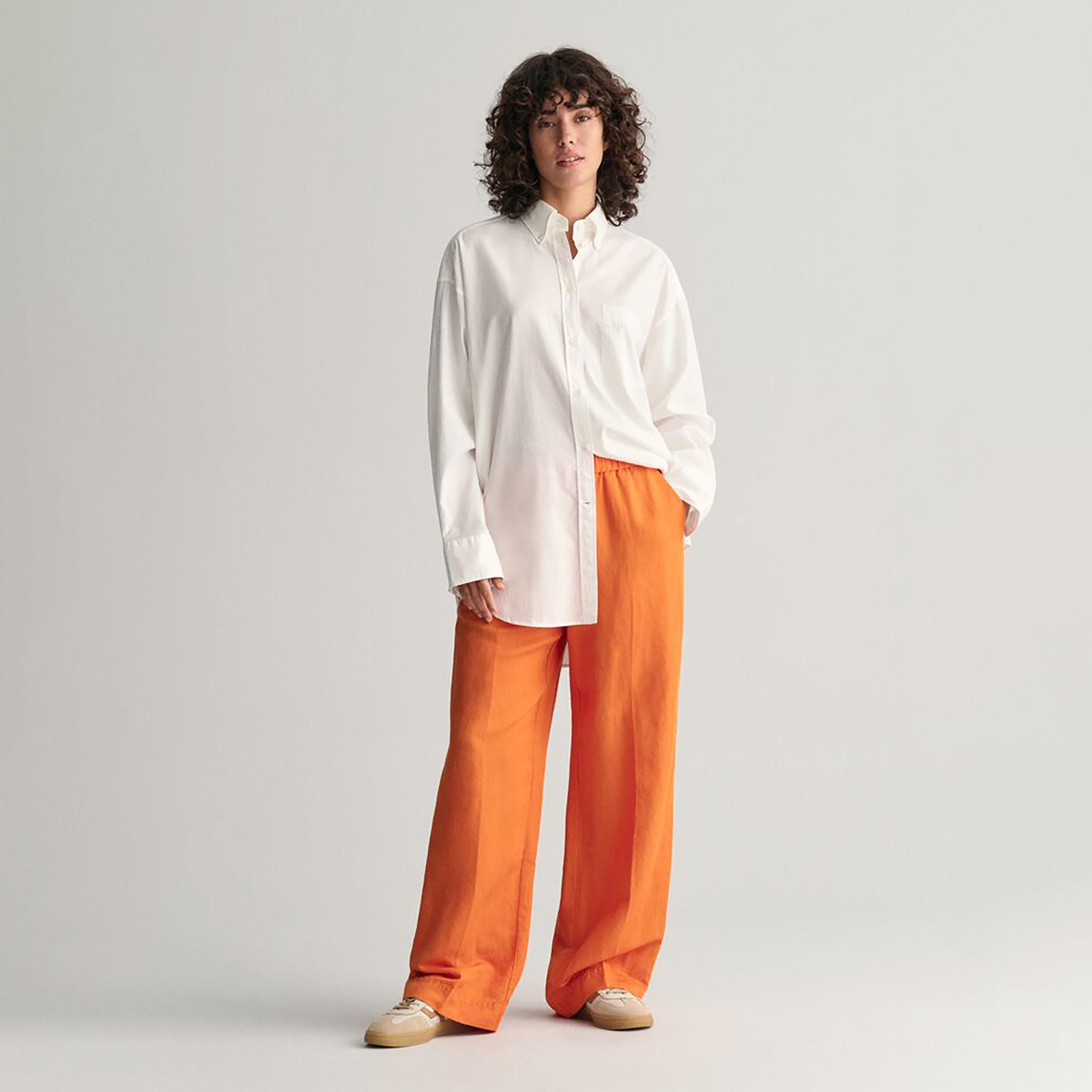 سروال خصر مطاطي متوسط ​​الارتفاع من غانت-women-clothing-bottoms-trousers-image-12
