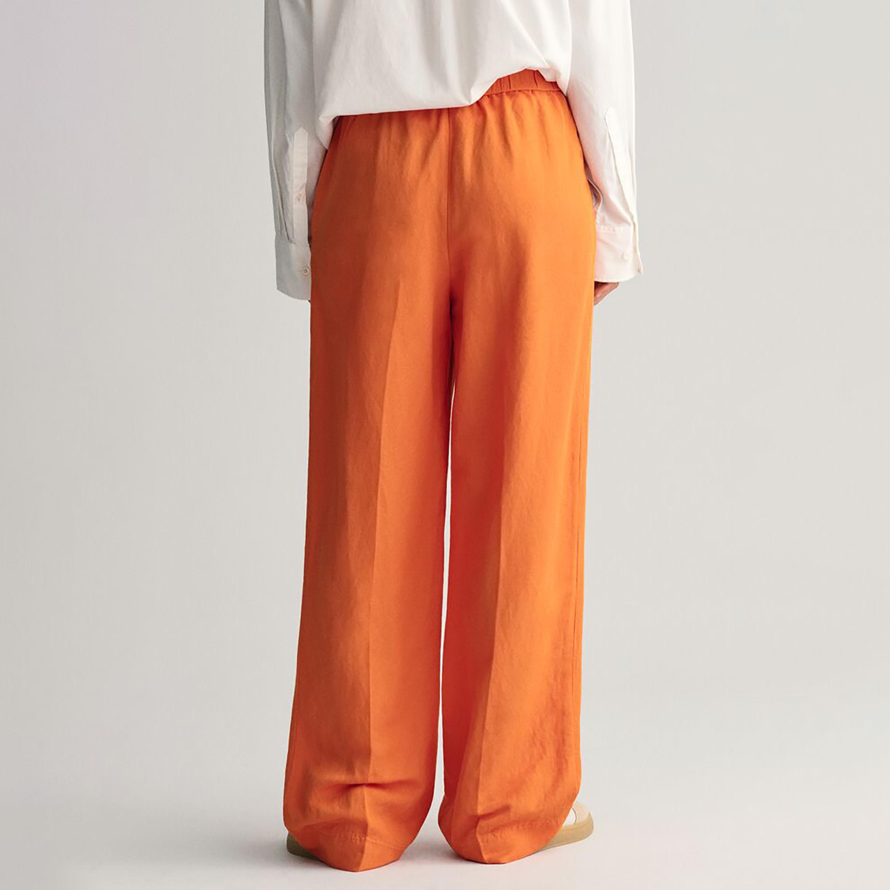 سروال خصر مطاطي متوسط ​​الارتفاع من غانت-women-clothing-bottoms-trousers-image-13