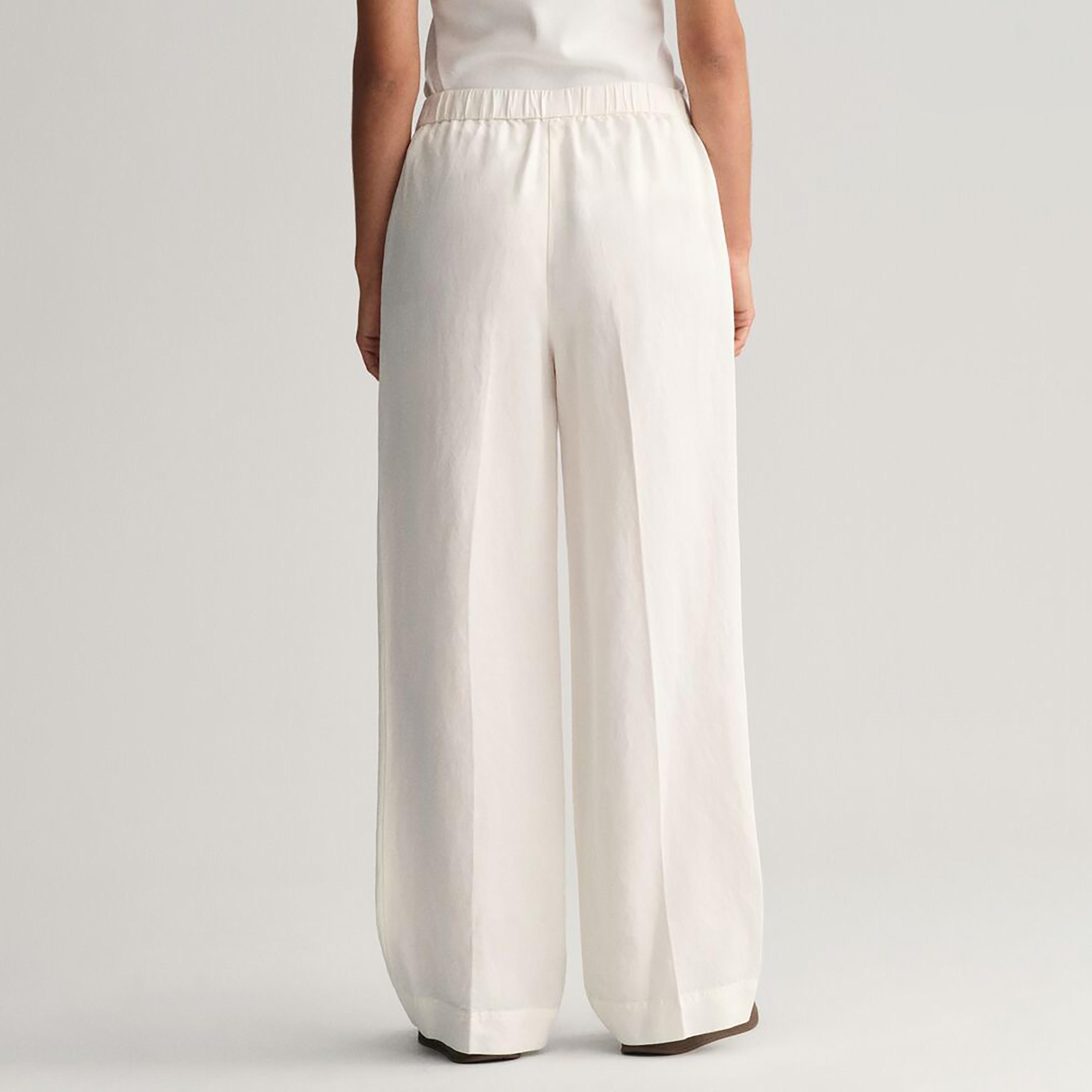 سروال خصر مطاطي متوسط ​​الارتفاع من غانت-women-clothing-bottoms-trousers-image-3