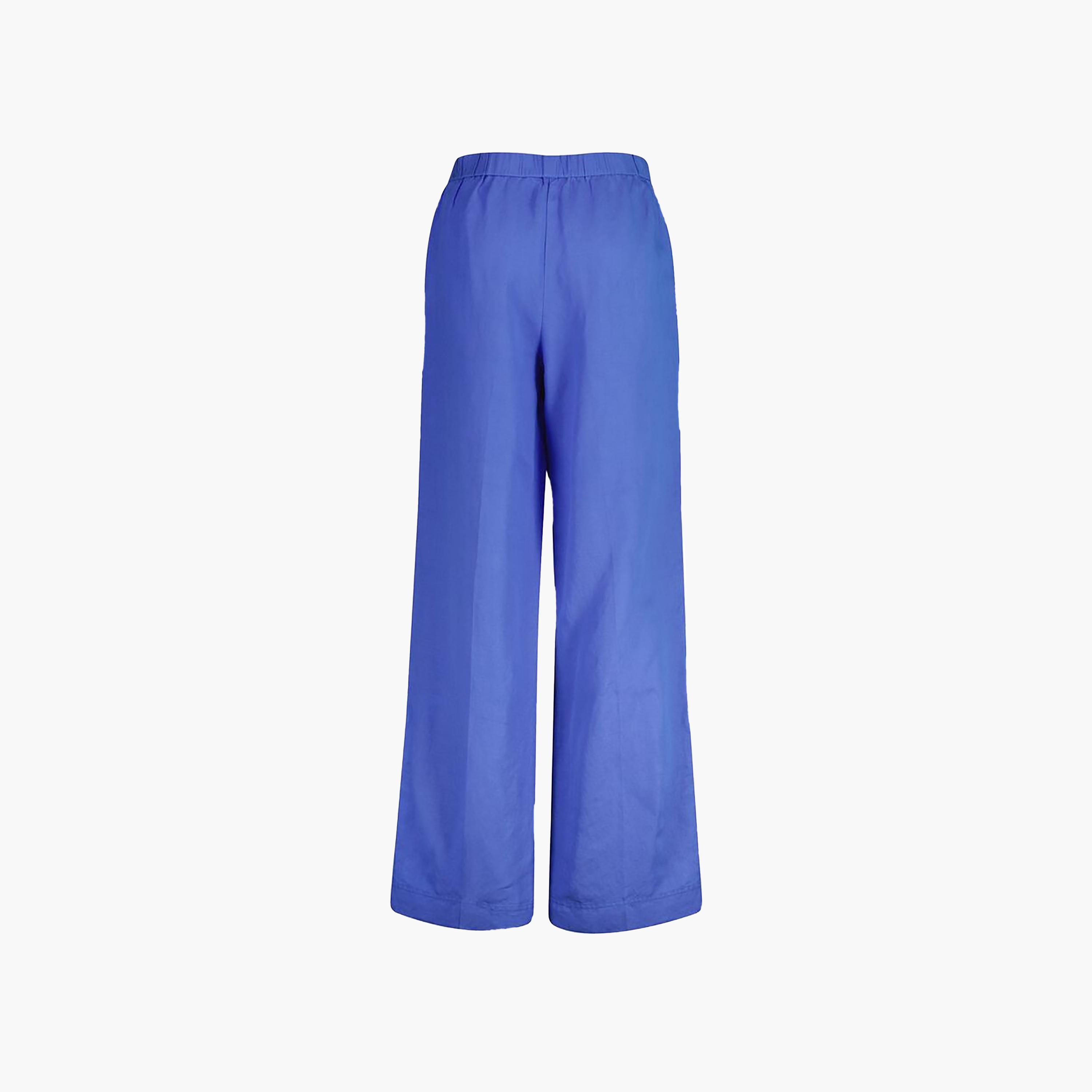 بنطال نسائي بقصة مريحة وسادة بخصر متوسط الارتفاع ومطاطي من غانت-women-clothing-bottoms-trousers-image-7