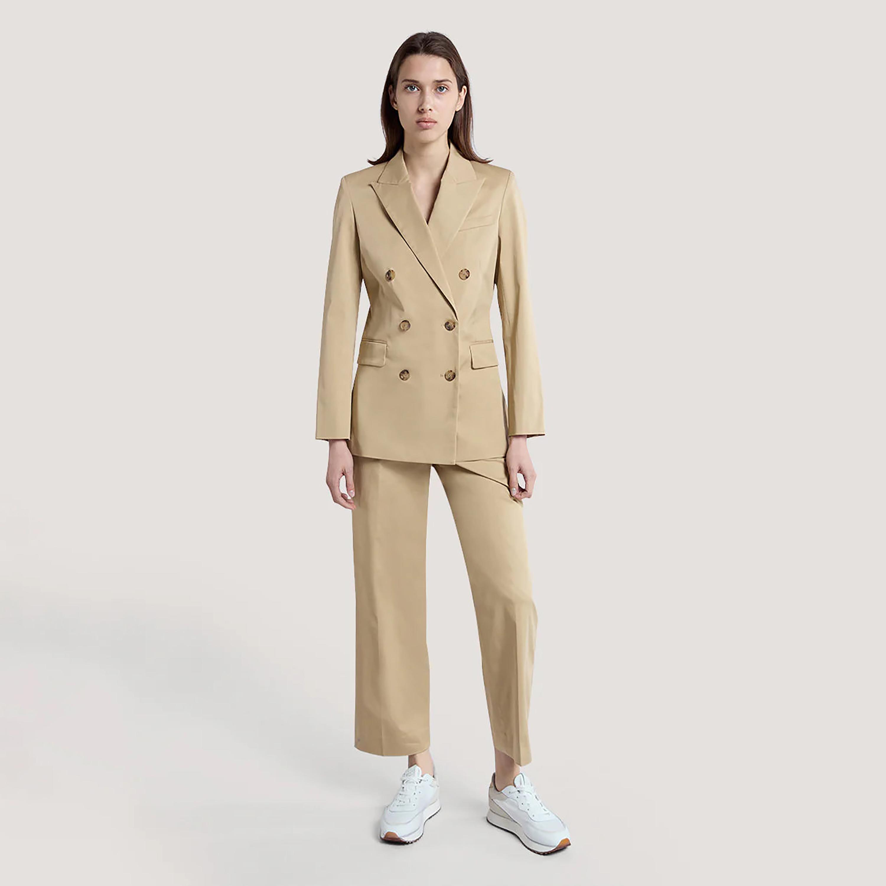 Gant Plain Mid-Rise Women's Trousers-women-clothing-trousers-image-2
