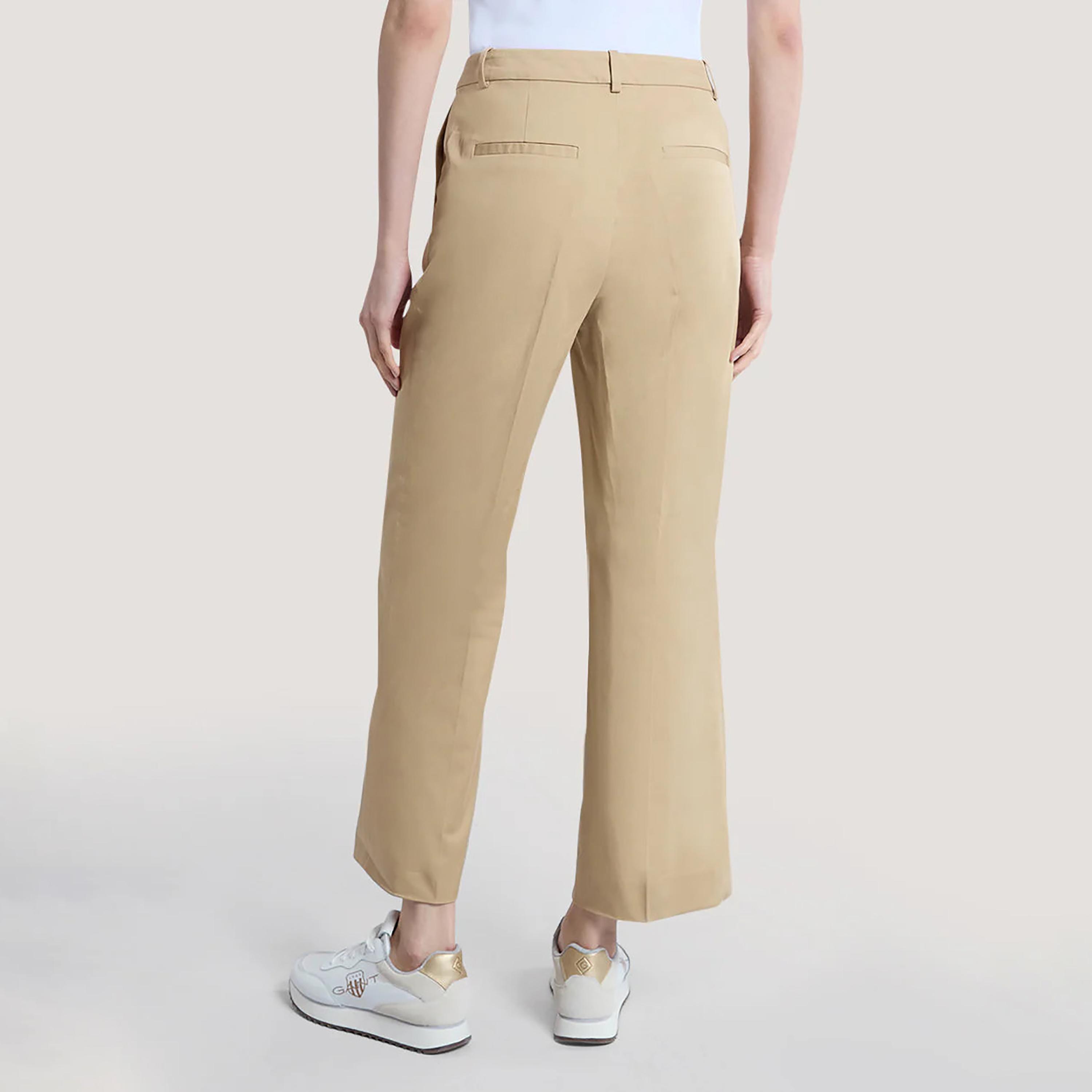 Gant Plain Mid-Rise Women's Trousers-women-clothing-trousers-image-4