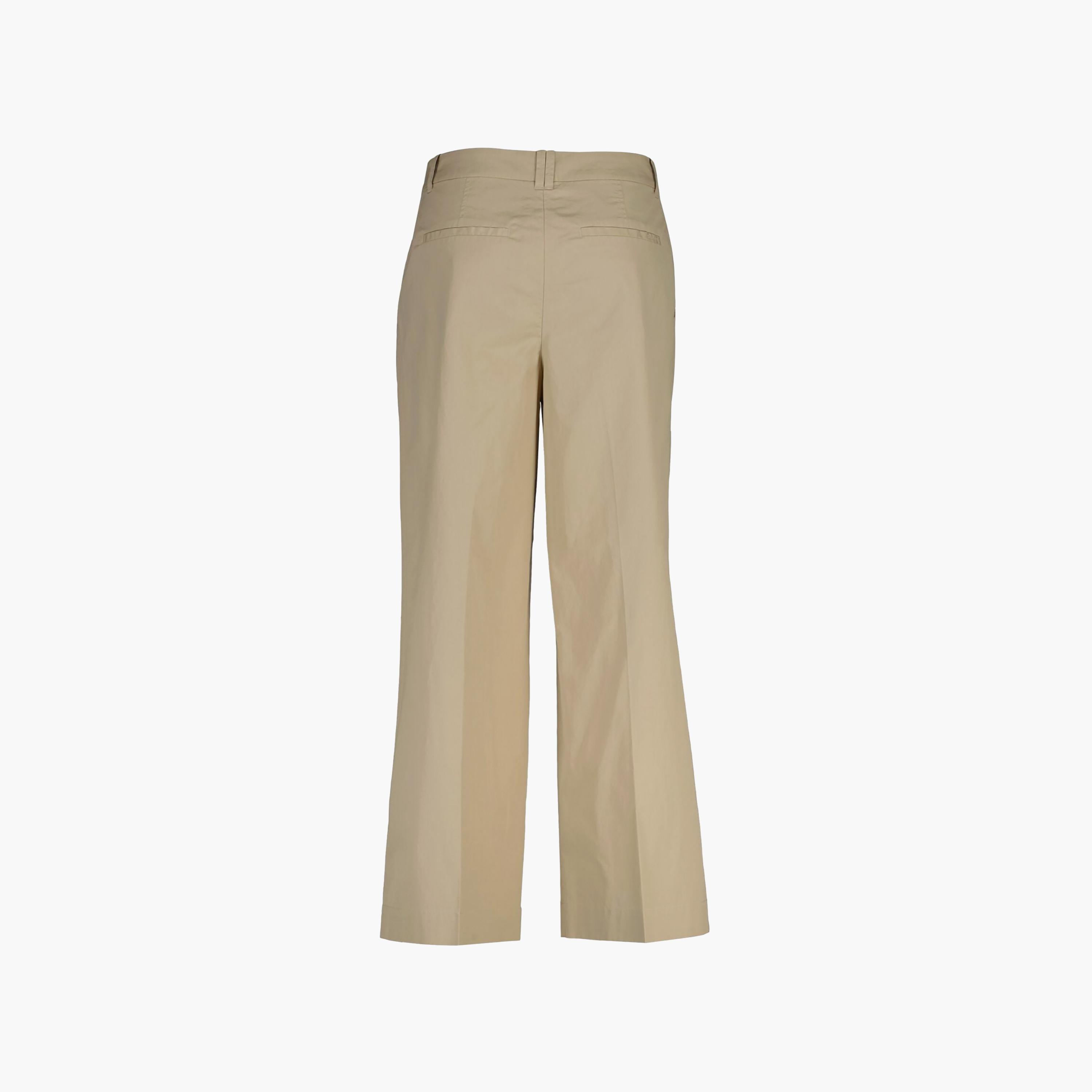 بنطلون "تشينو" نسائي سادة بخصر مرتفع وقصة "ريجيولار فيت" من جانت-women-clothing-bottoms-trousers-image-6