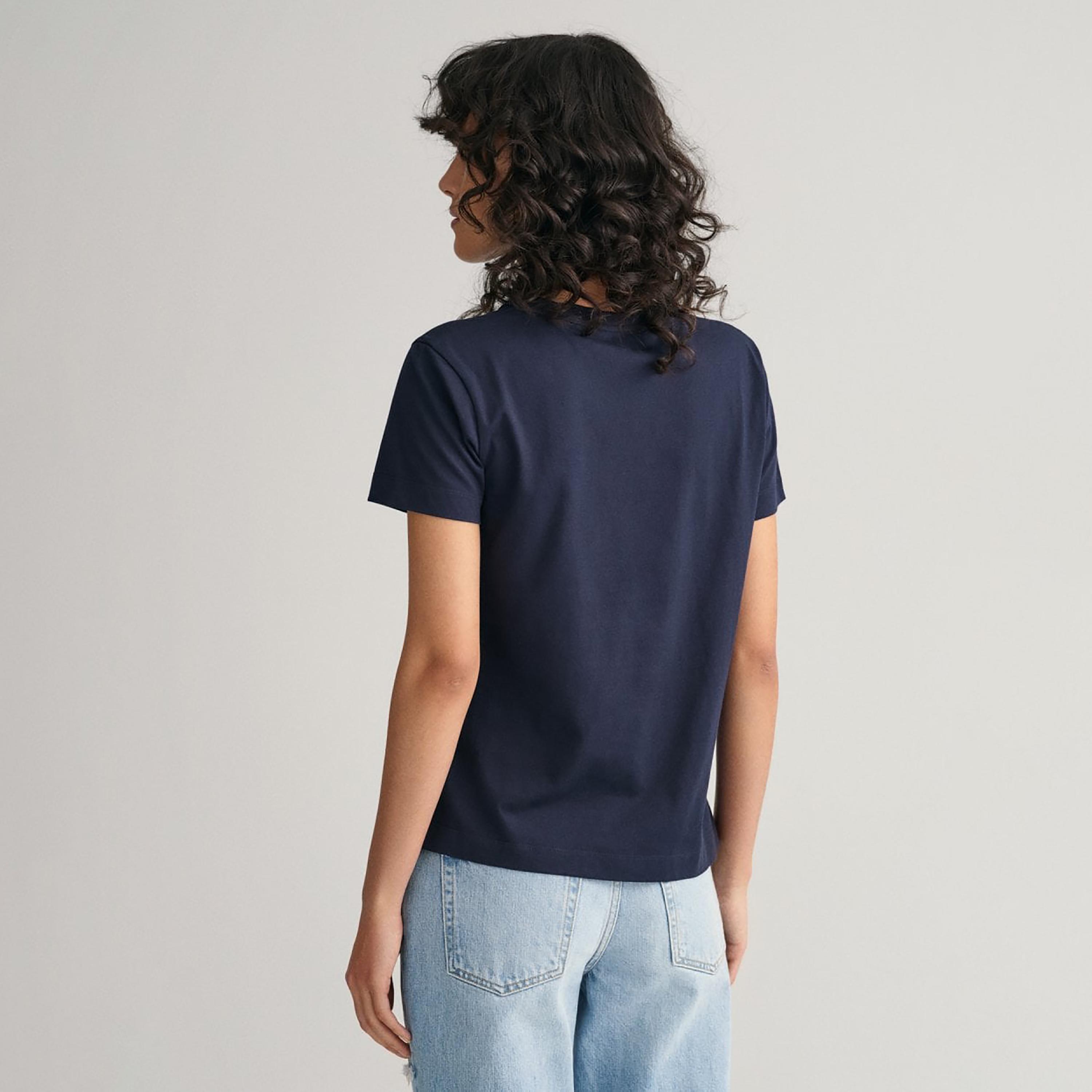 Gant Logo Detail Crew Neck Short Sleeves T-Shirt-women-clothing-tshirts-image-4