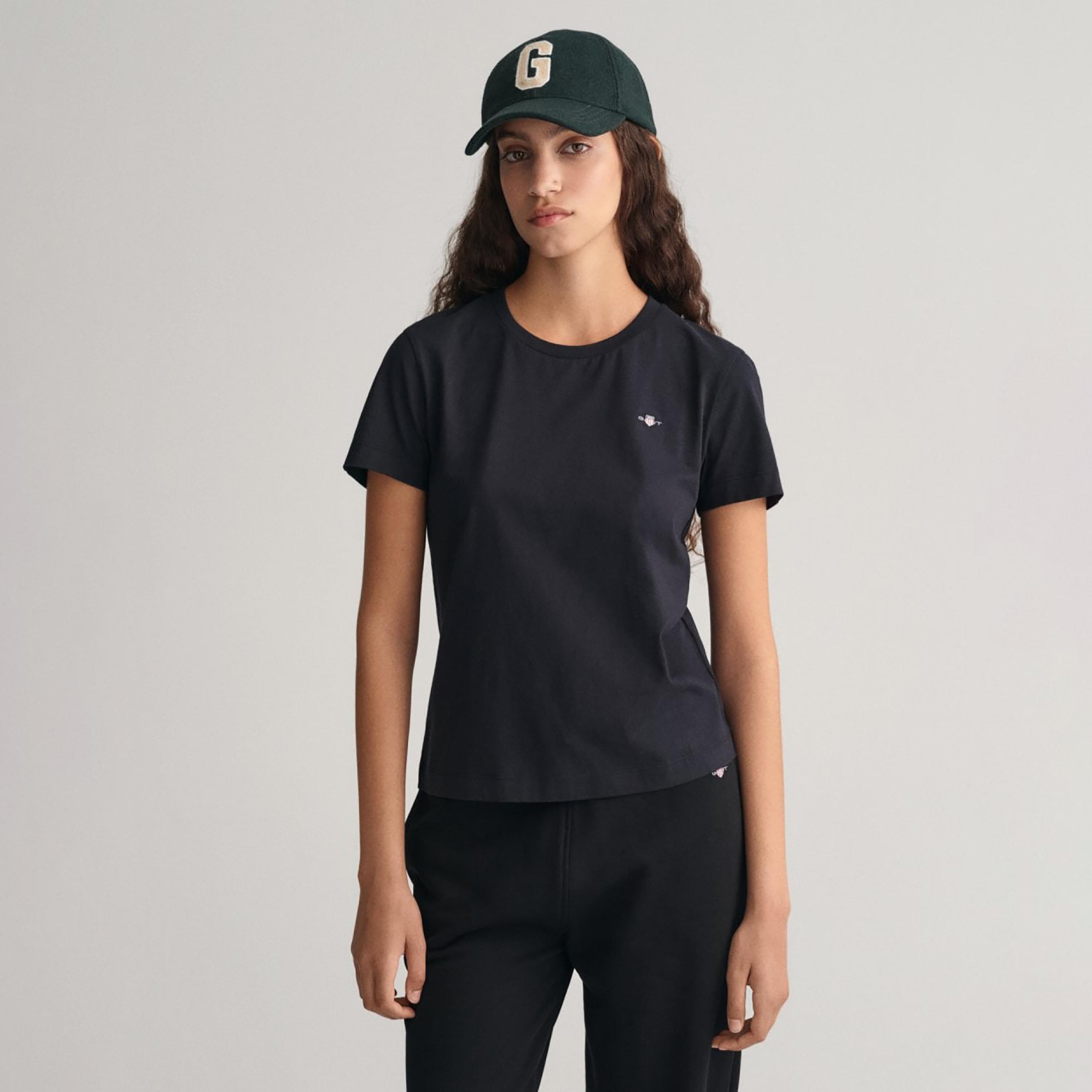 Gant Logo Detail Crew Neck Short Sleeves T-Shirt-women-clothing-tshirts-image-1