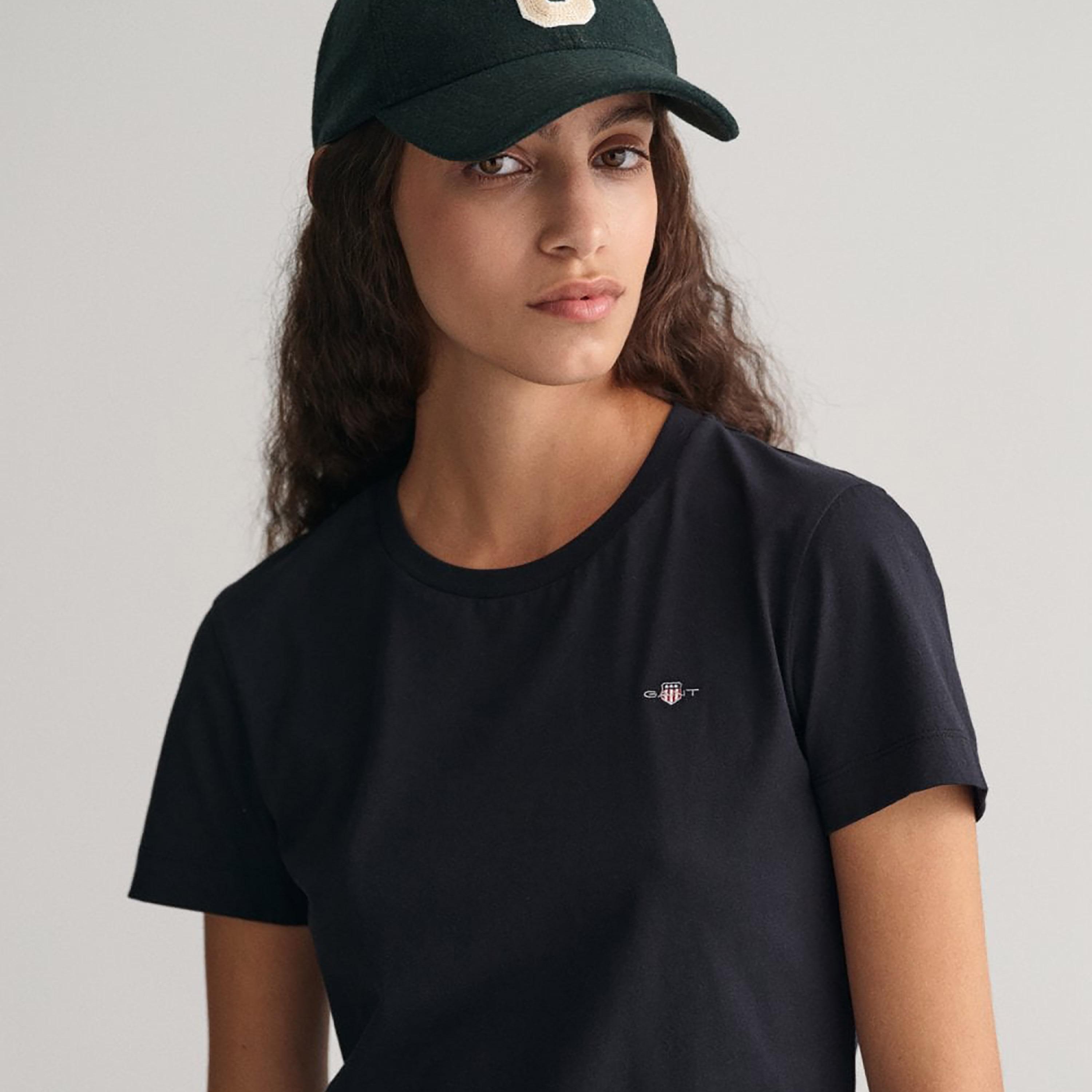 Gant Logo Detail Crew Neck Short Sleeves T-Shirt-women-clothing-tshirts-image-3
