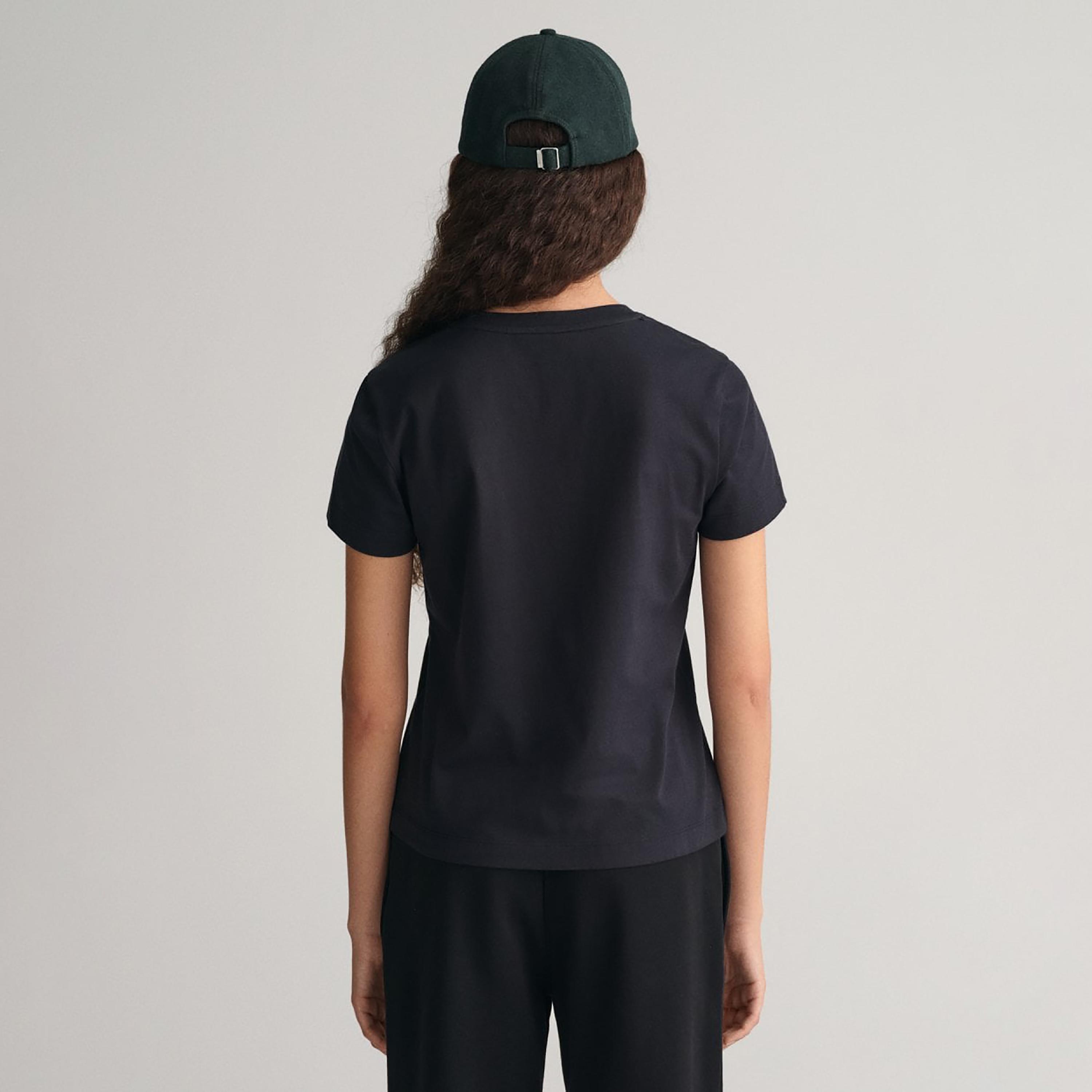 Gant Logo Detail Crew Neck Short Sleeves T-Shirt-women-clothing-tshirts-image-4