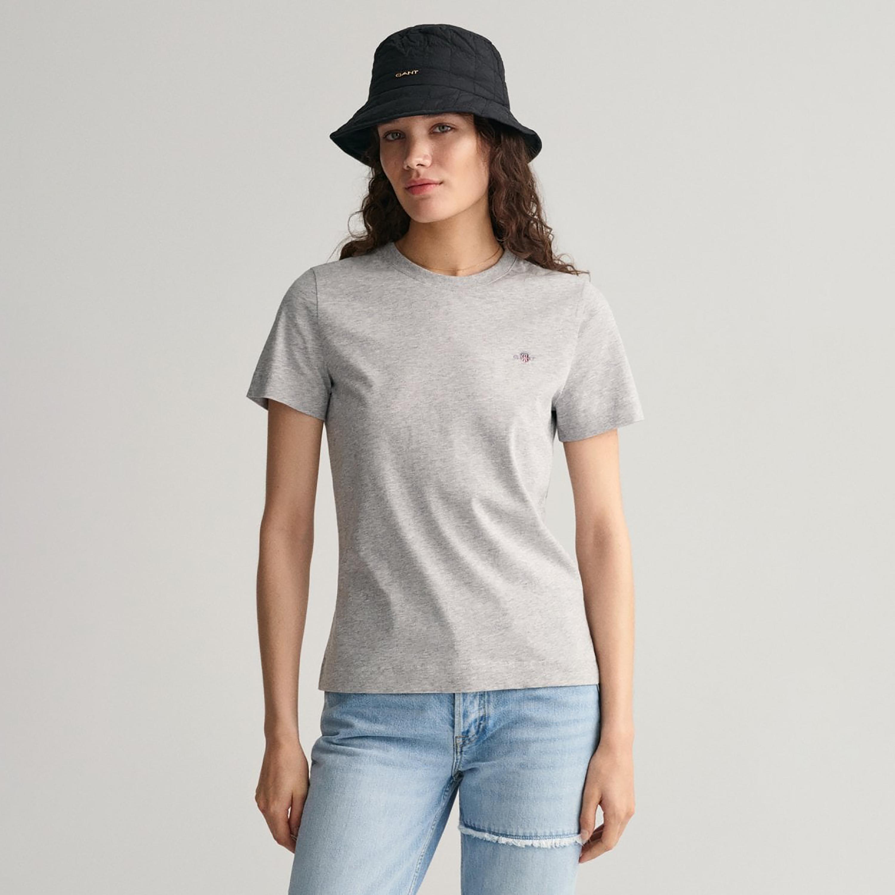 Gant Logo Detail Crew Neck Short Sleeves T-Shirt-women-clothing-tshirts-image-1
