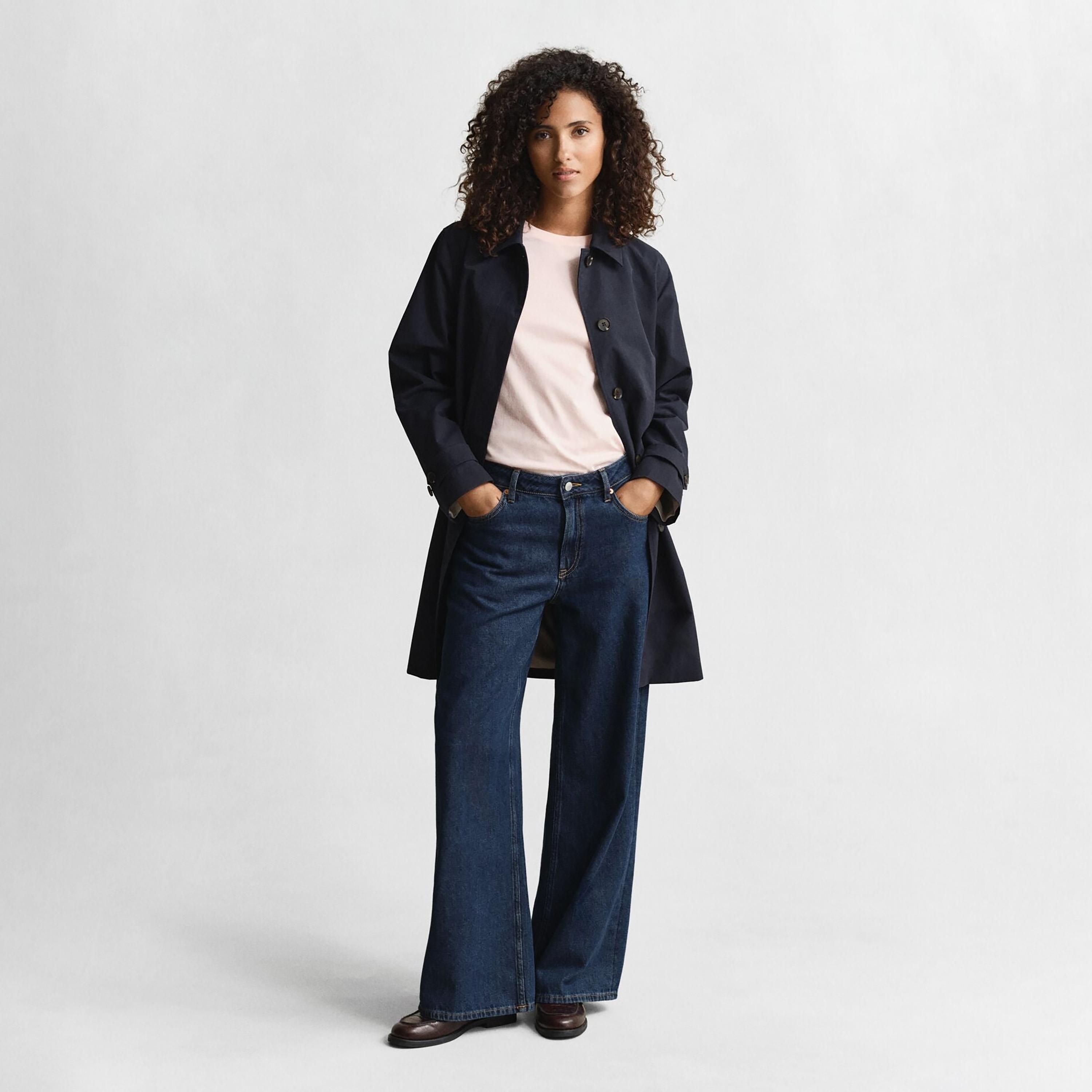 تيشيرت حريمي بياقة دائرية وأكمام قصيرة، سادة من جانت-women-clothing-tshirts-image-9