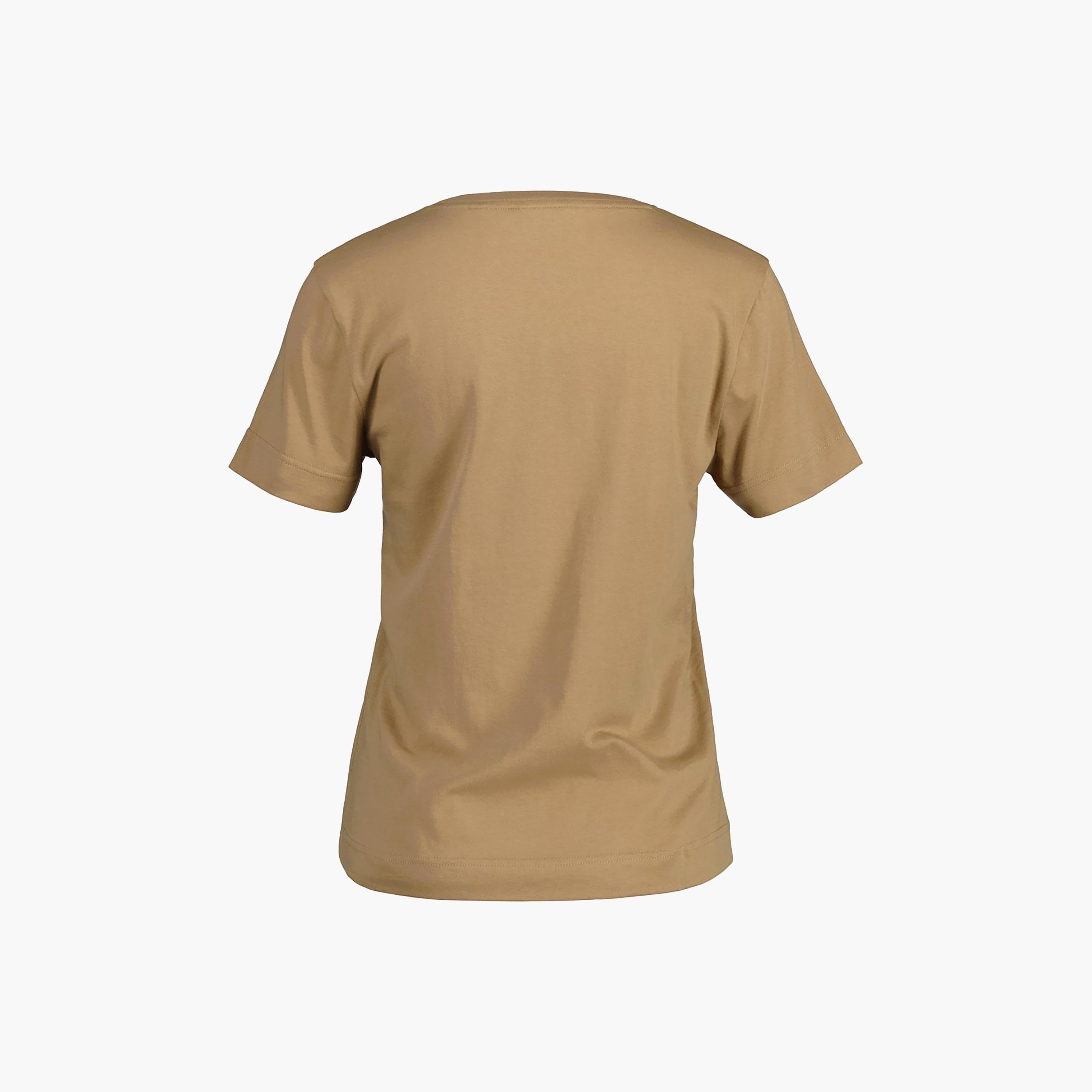 Gant Embroidered Logo Crew Neck Short Sleeves T-Shirt-women-clothing-tshirts-image-2