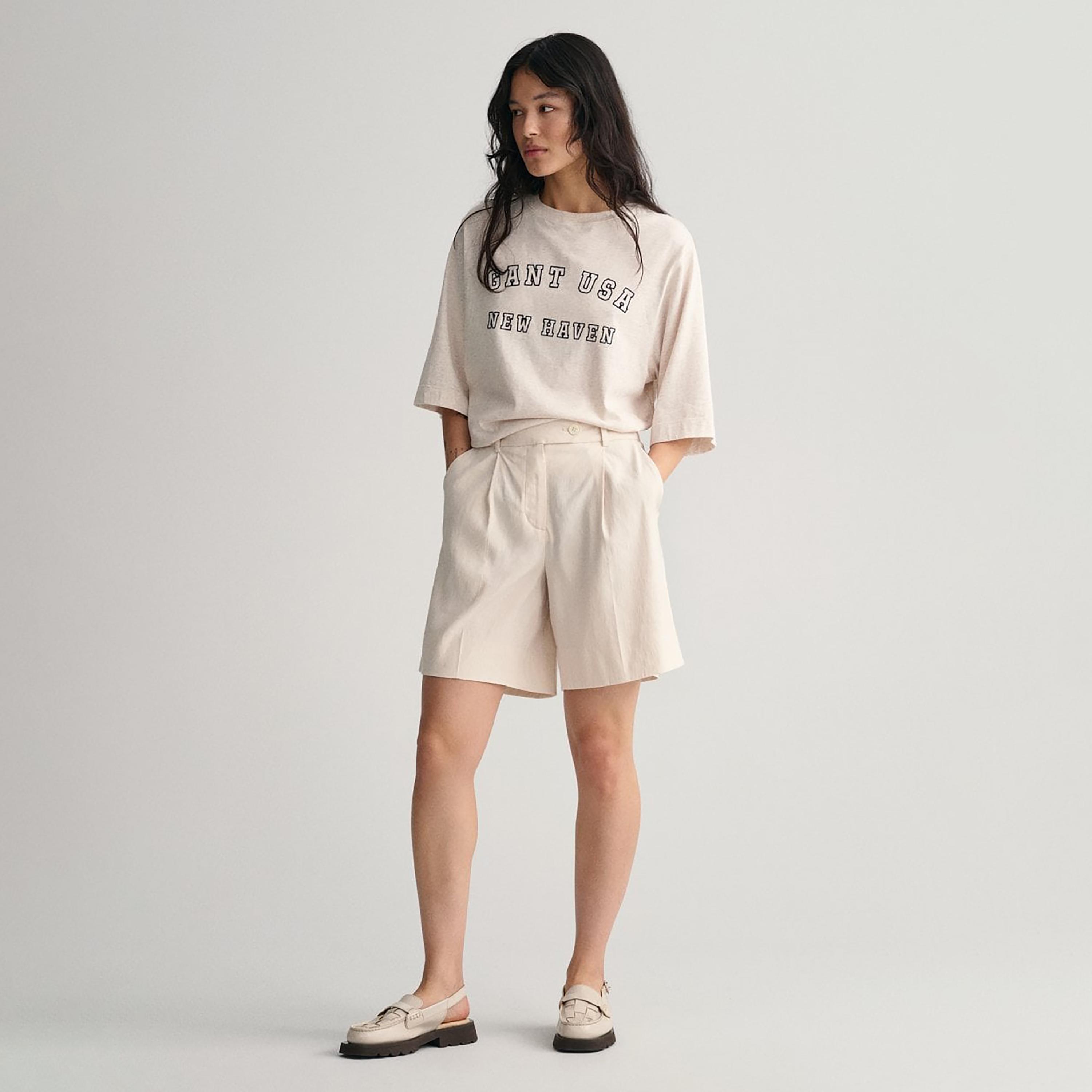 Gant Logo Detail Crew Neck Short Sleeves T-Shirt-women-clothing-tshirts-image-2