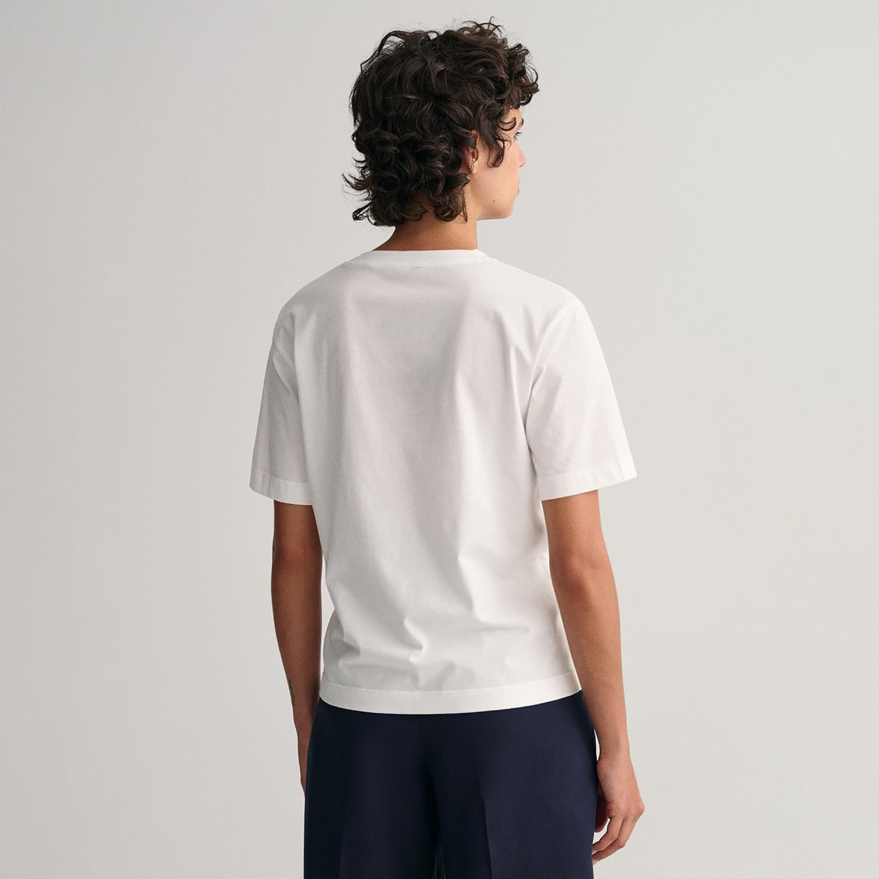 Gant Logo Print Crew Neck Short Sleeves T-Shirt-women-clothing-tshirts-image-4