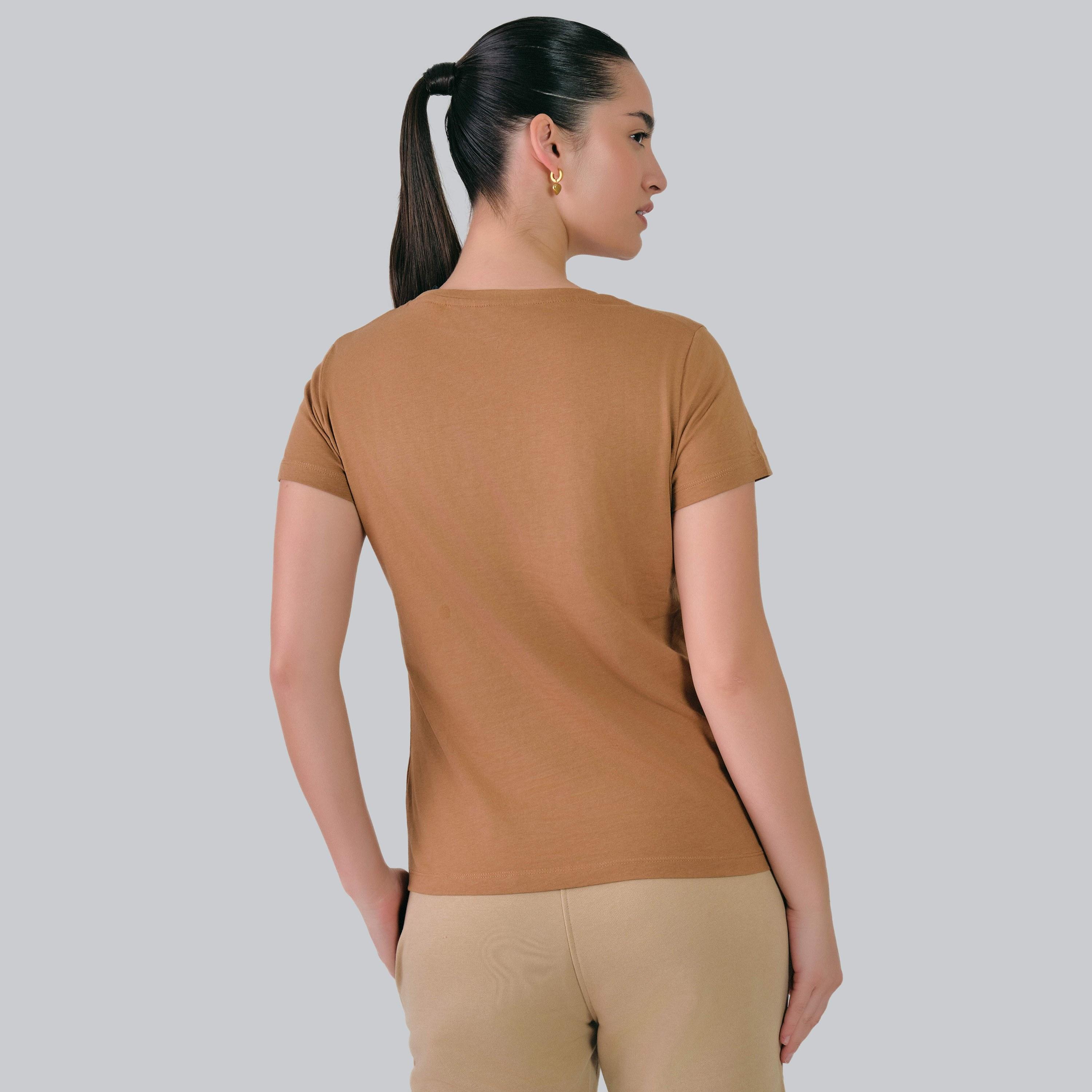 Gant Logo Print Round Neck Short Sleeves Women's T-Shirt-women-clothing-tshirts-image-8
