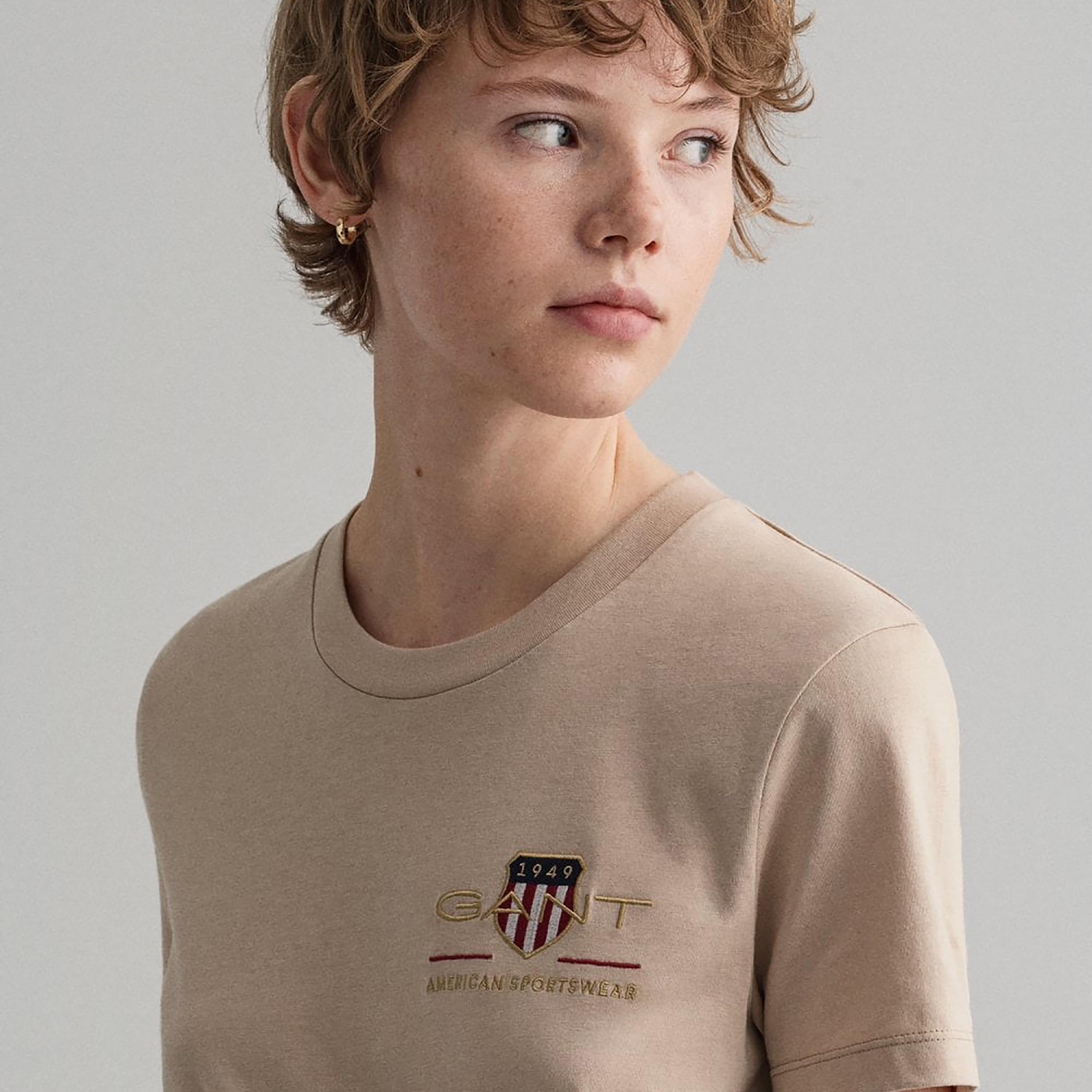 Gant Embroidered Logo Crew Neck Short Sleeves T-Shirt-women-clothing-tshirts-image-3