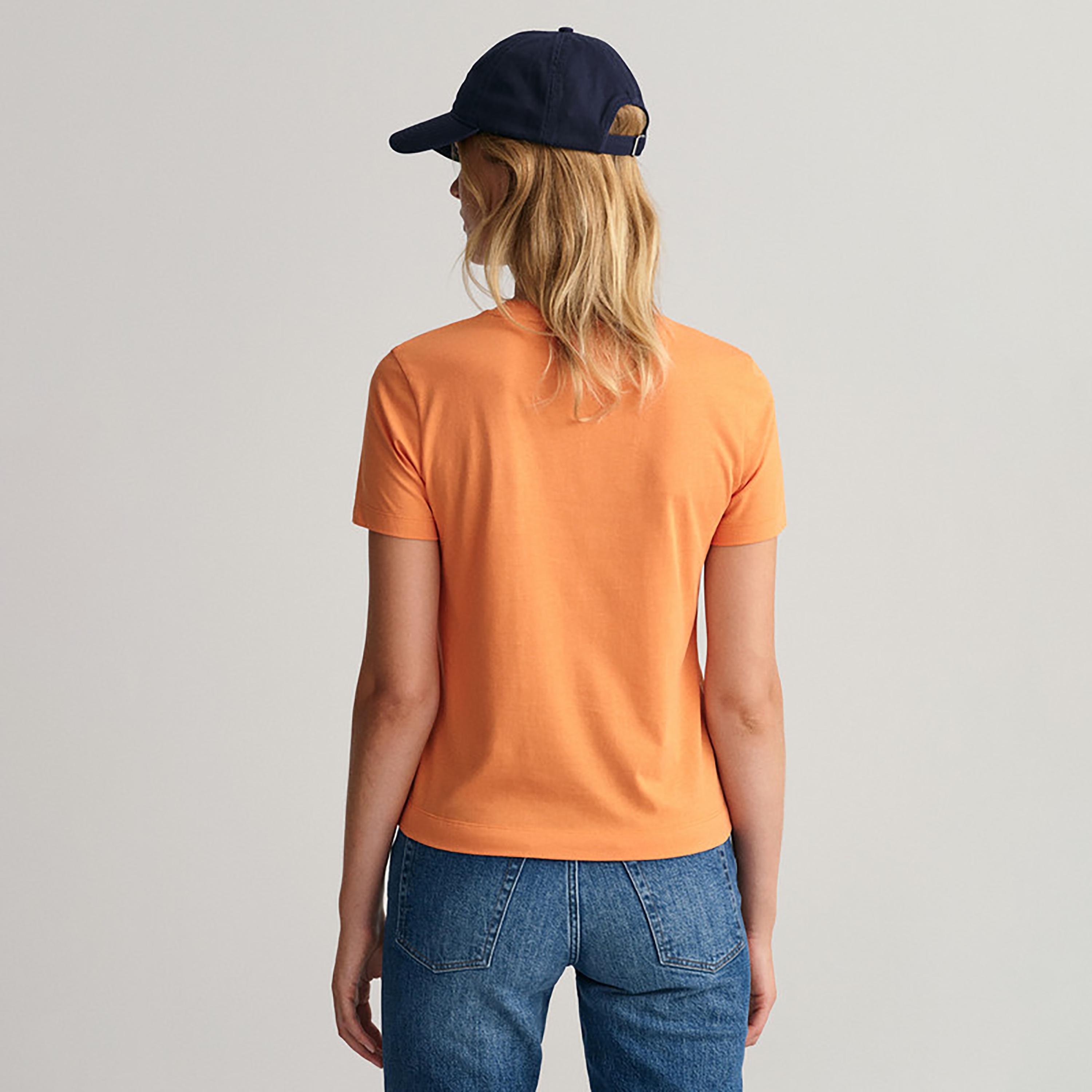 Gant Embroidered Logo Crew Neck Short Sleeves T-Shirt-women-clothing-tshirts-image-4