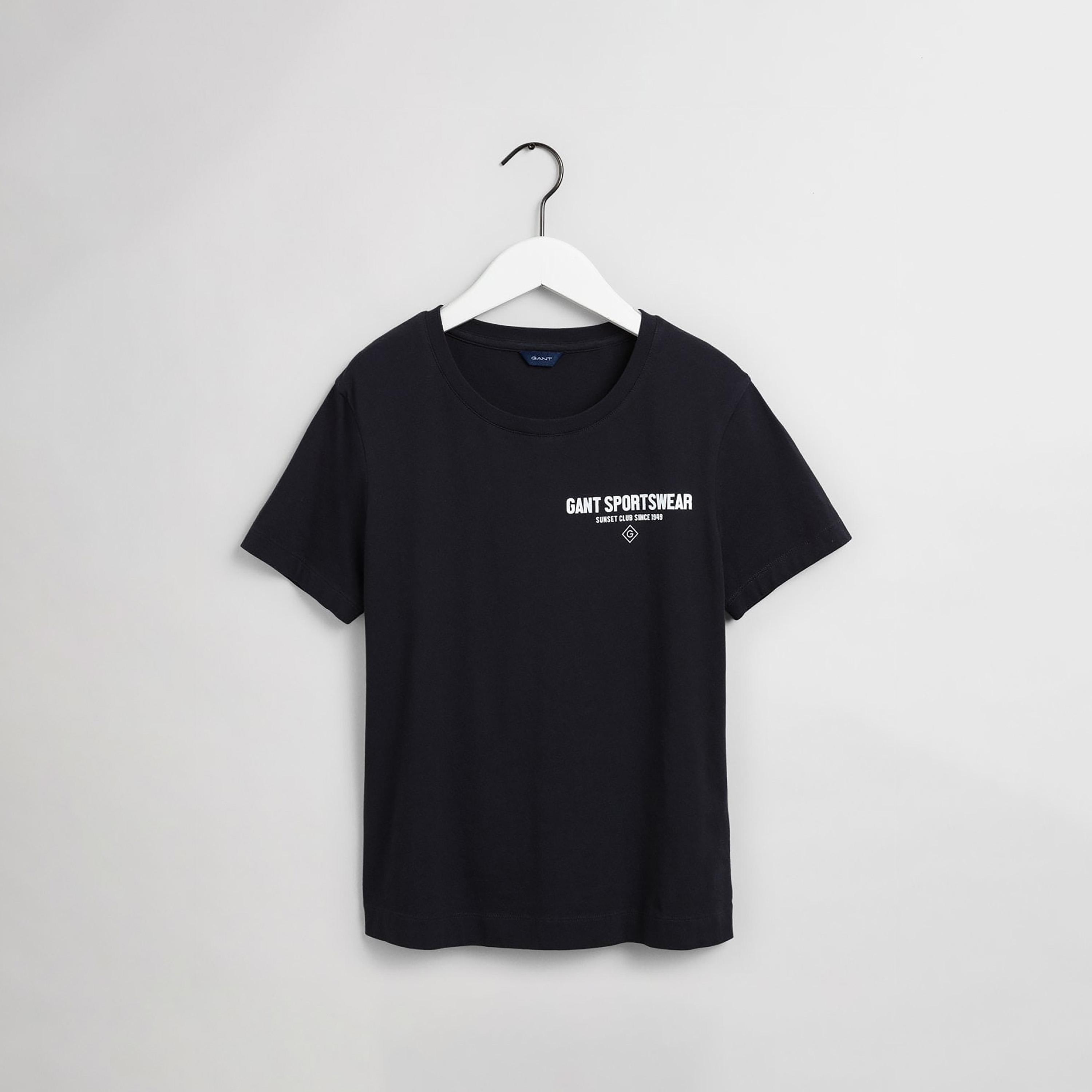 Gant Printed Round Neck Short Sleeves Women's T-Shirt-women-clothing-tshirts-image-5