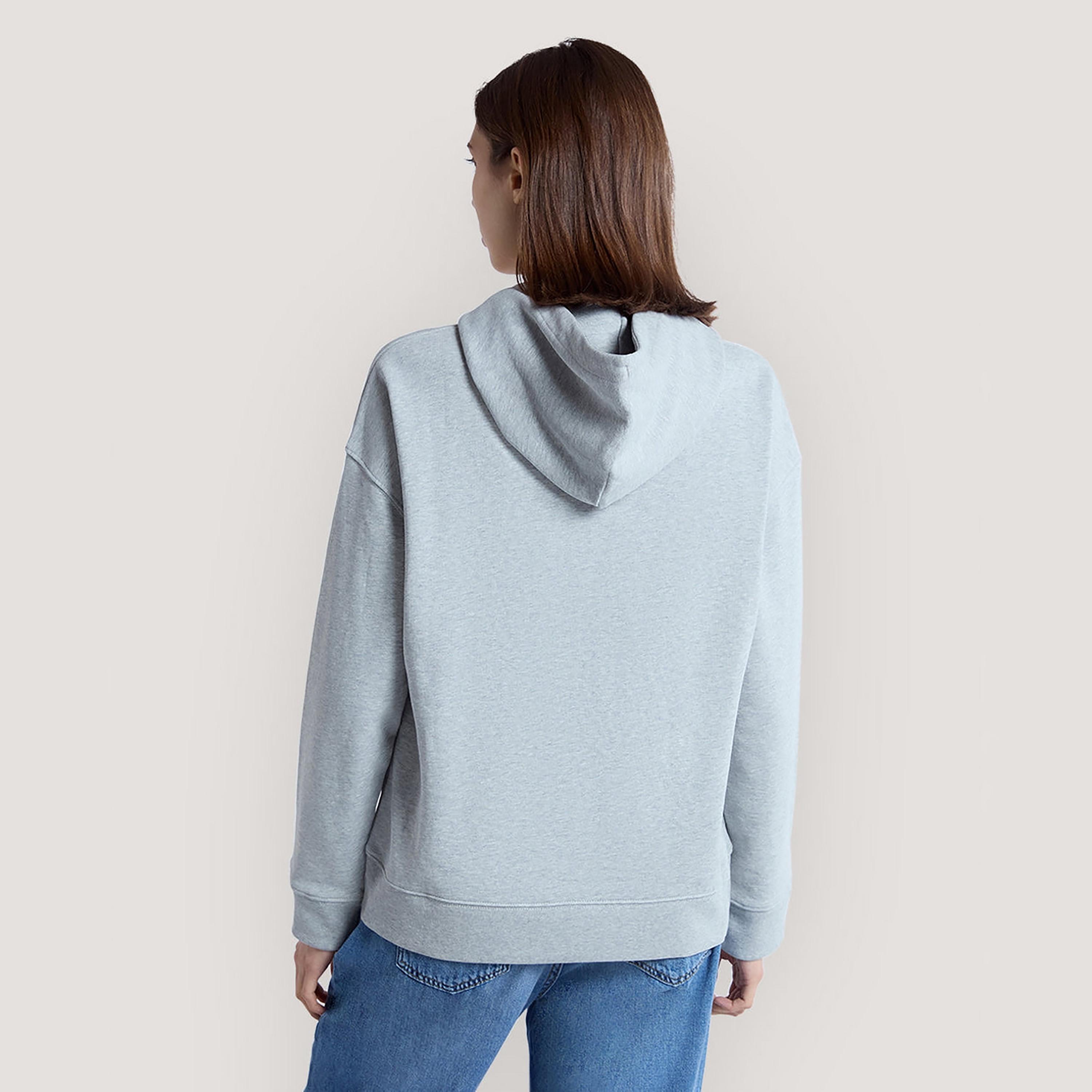 Gant Plain Long Sleeves Half Zip Women's Hoodie-women-clothing-hoodiesandsweatshirts-hoodies-image-4