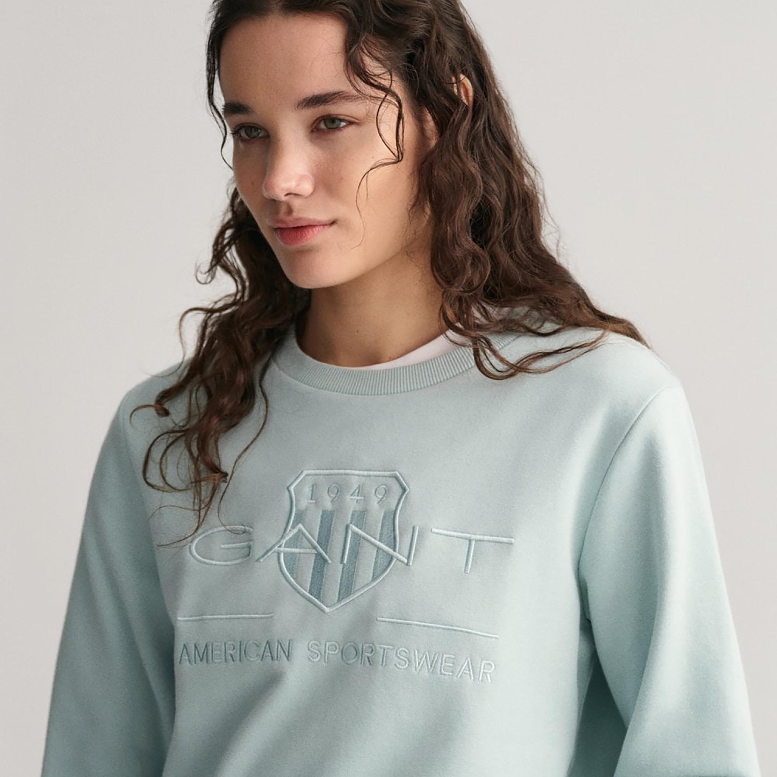Gant Embroidered Logo Crew Neck Long Sleeves Sweatshirt-women-winterwear-hoodiesandsweatshirts-hoodies-image-2