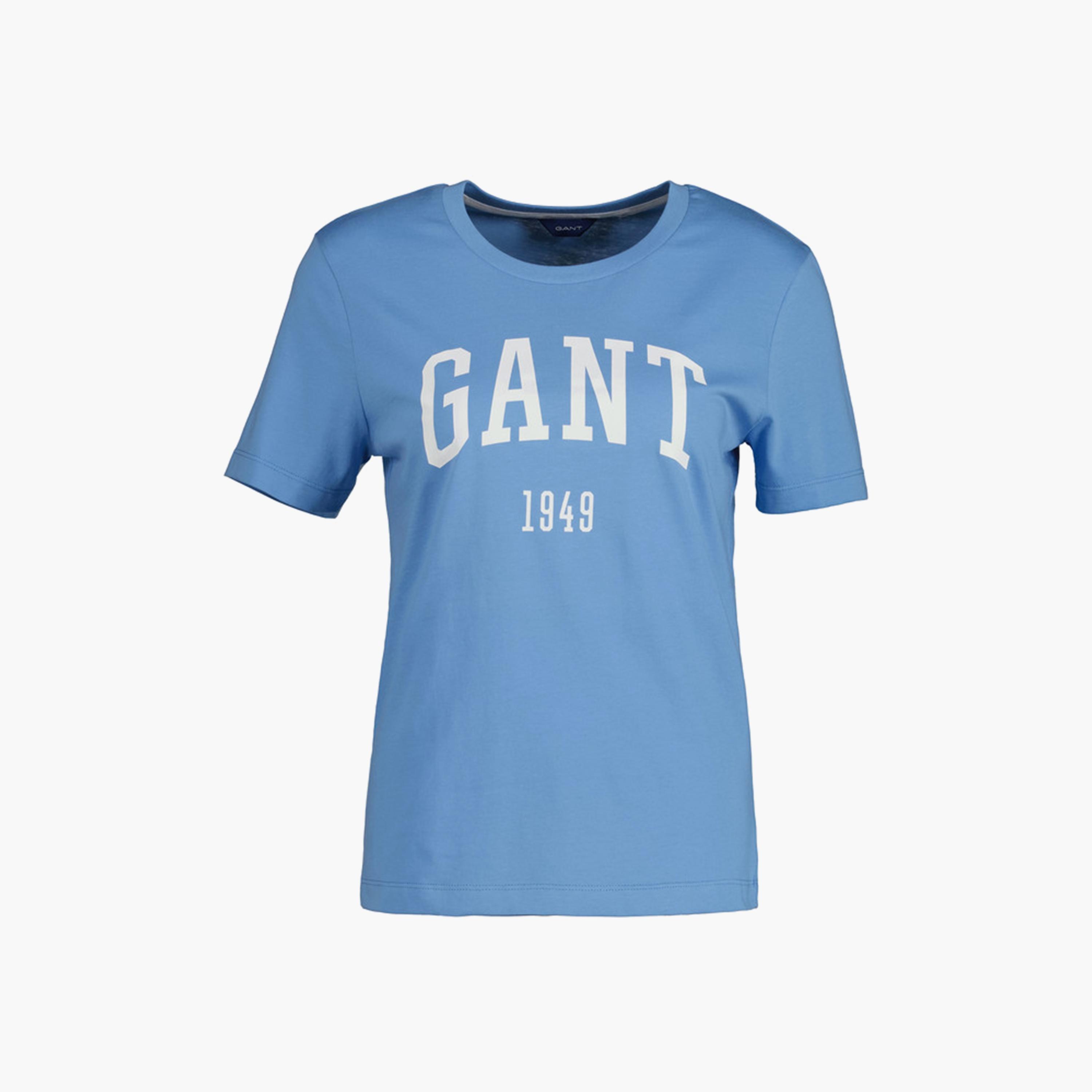Gant Logo Print Crew Neck Short Sleeves T-Shirt-women-clothing-tshirts-image-1