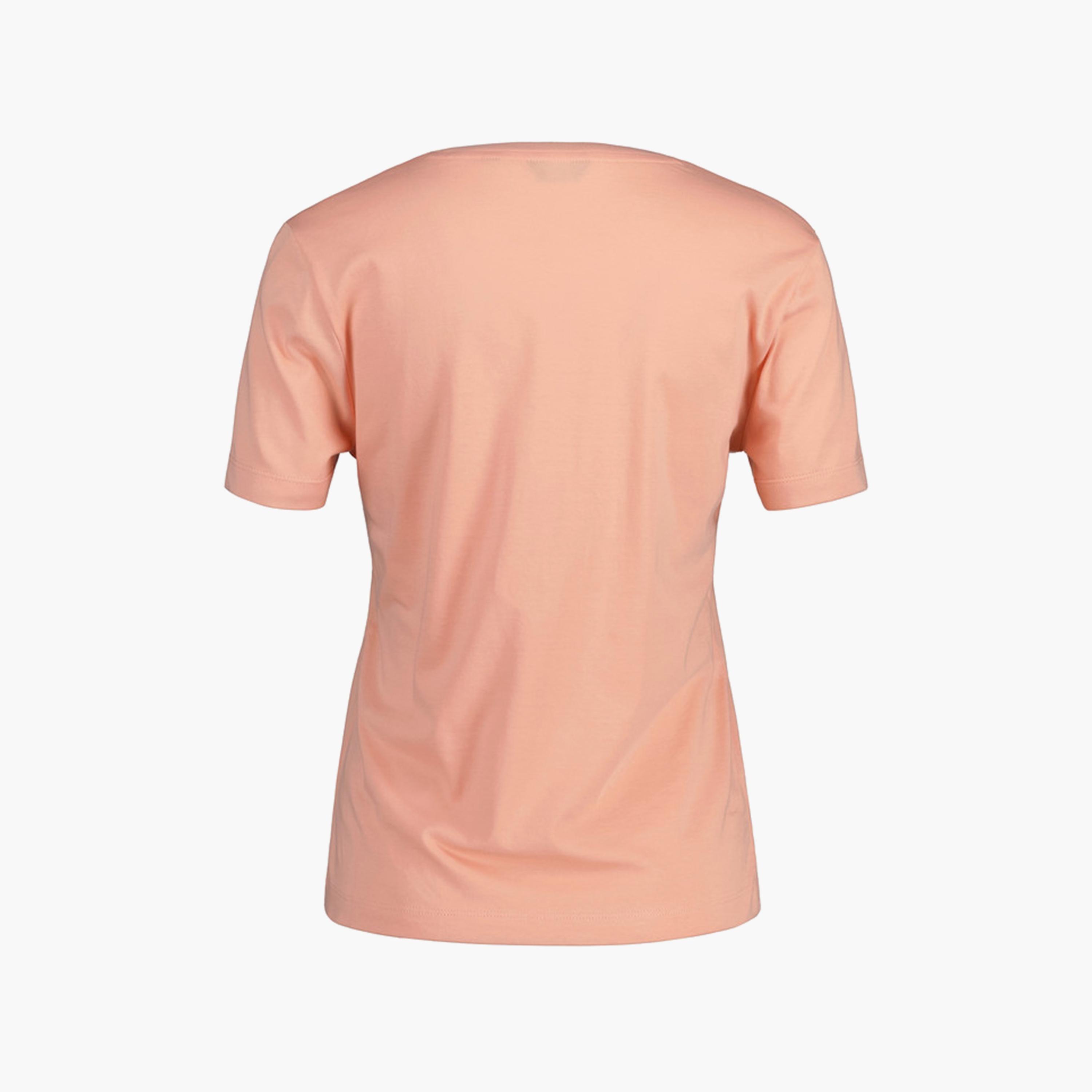 Gant Logo Print Crew Neck Short Sleeves T-Shirt-women-clothing-tshirts-image-2