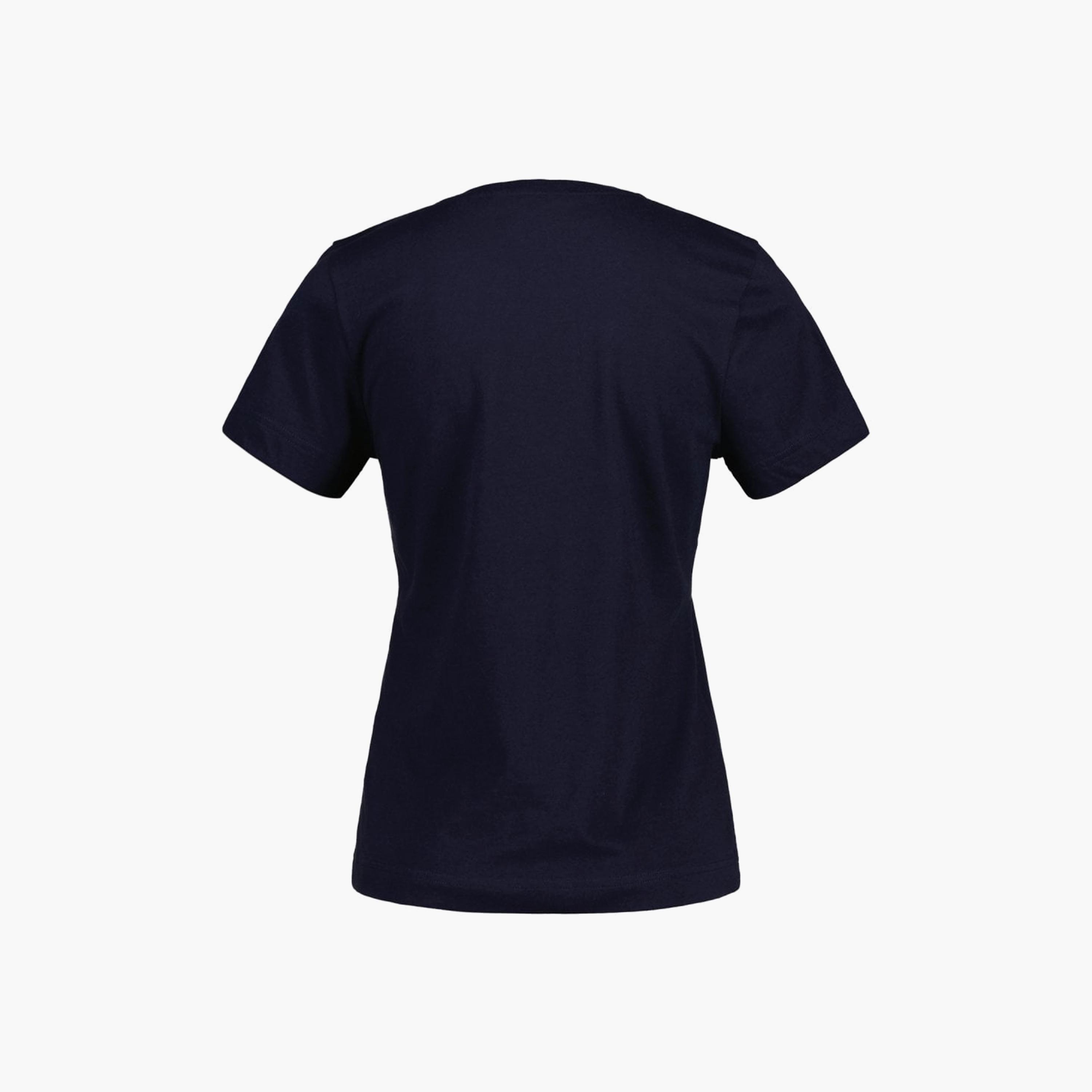تي-شيرت من جانت لوجو طباعة طاقم الرقبة بأكمام قصيرة ورقبة دائرية-women-clothing-tshirts-image-2