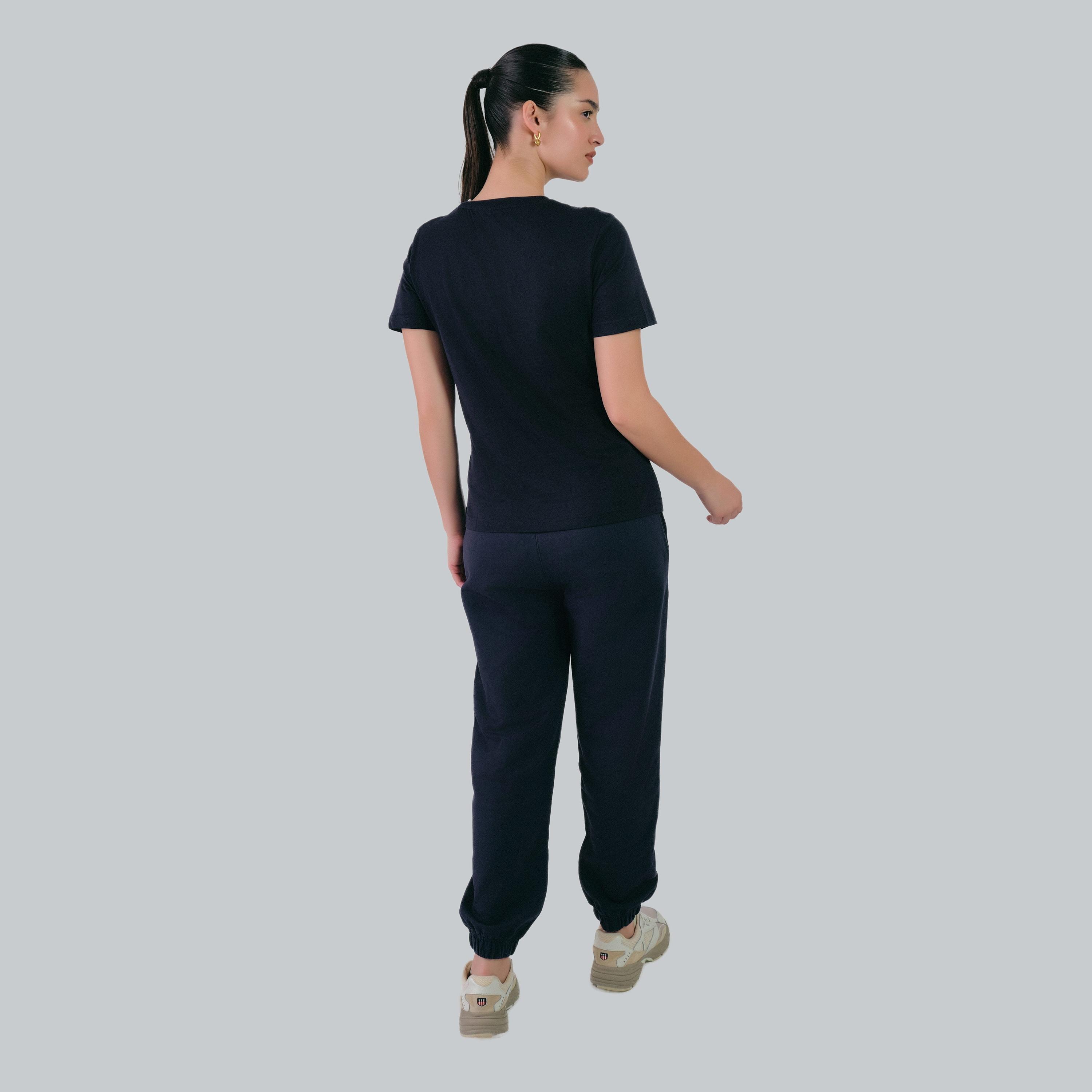 Gant Embroidered Logo Round Neck Short Sleeves Women's T-Shirt-women-clothing-tshirts-image-4