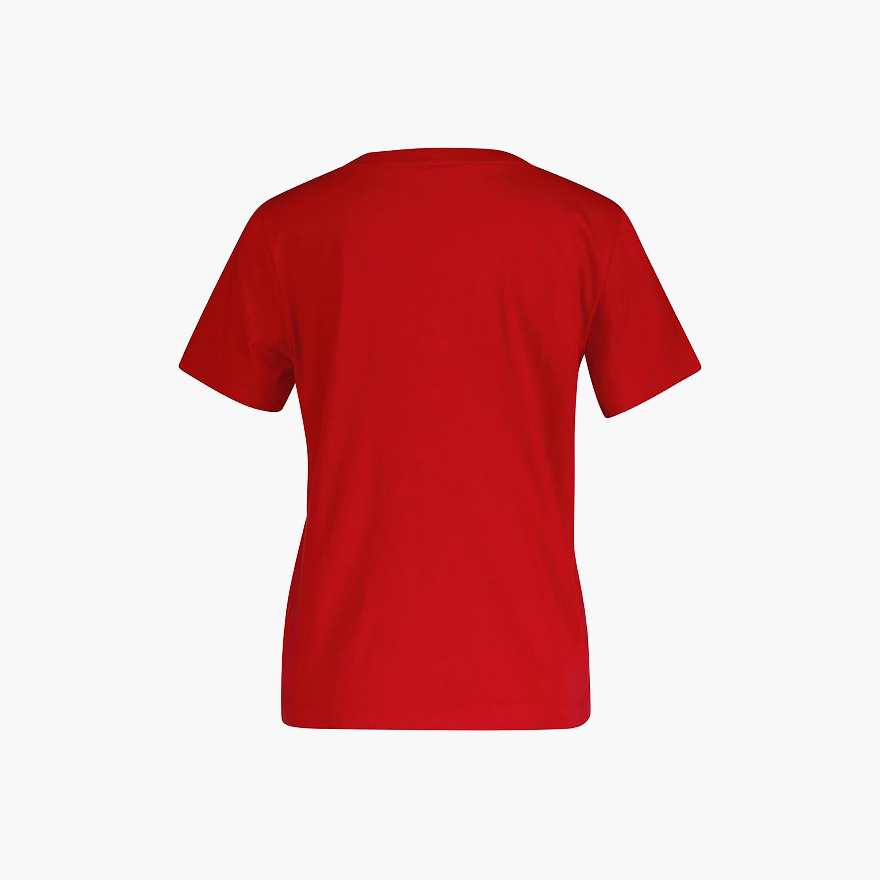 Gant Plain V-Neck Short Sleeves Women's T-Shirt-women-clothing-tshirts-image-11