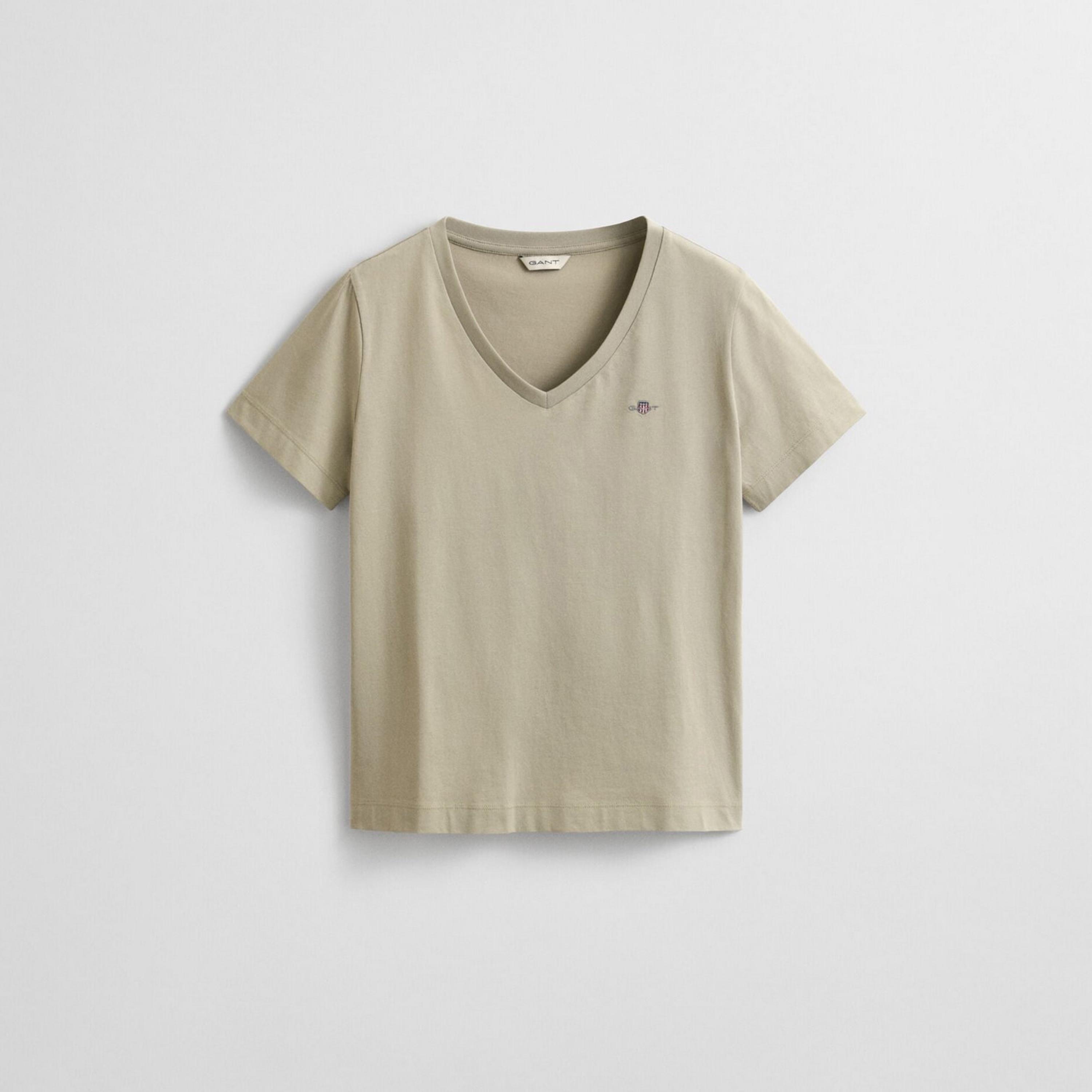 تي شيرت نسائي بأكمام قصيرة ورقبة على شكل حرف V من جانت-women-clothing-tshirts-image-5