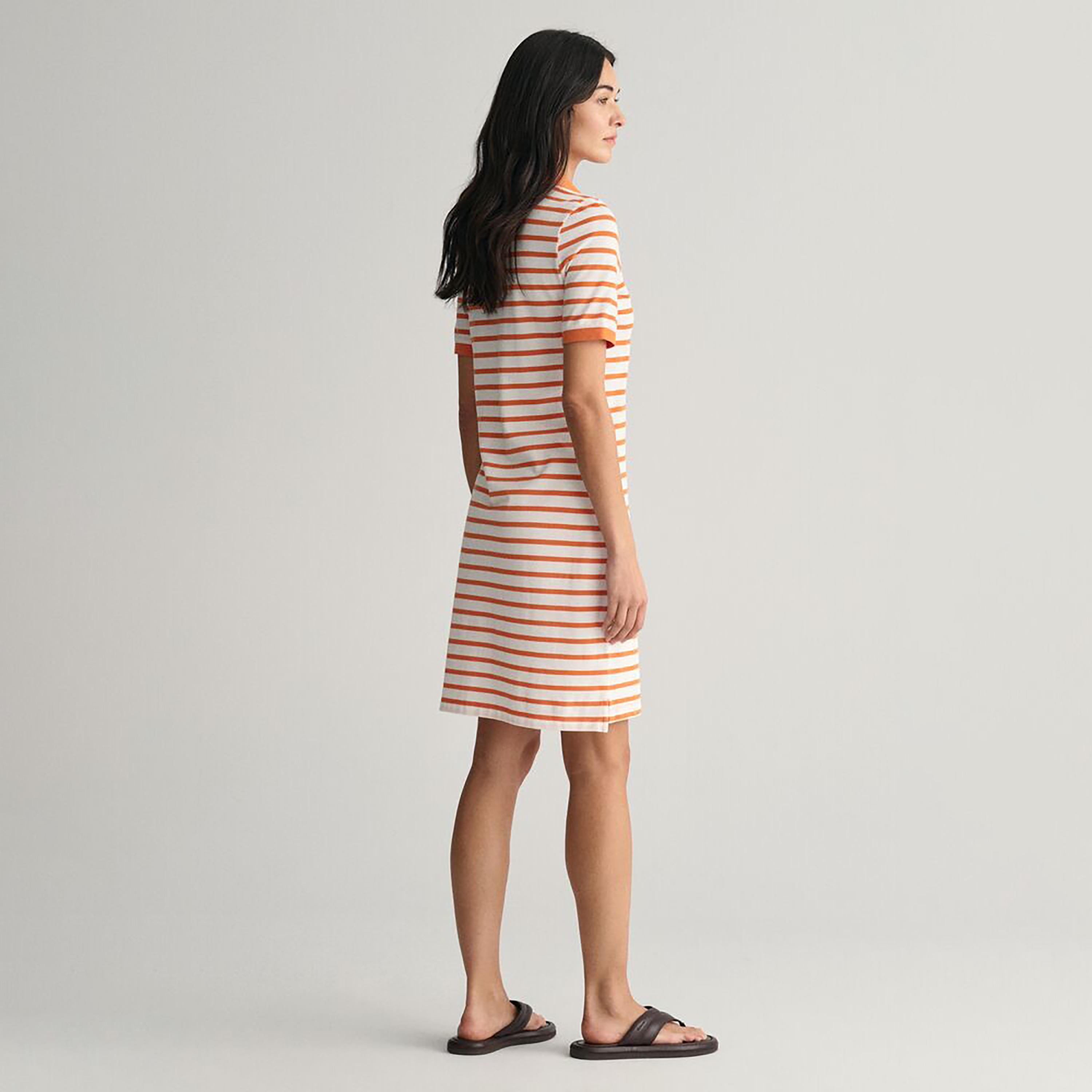 فستان تي شيرت بطول الركبة مع ياقة وقميص مخطط من غانت-women-clothing-dresses-image-8