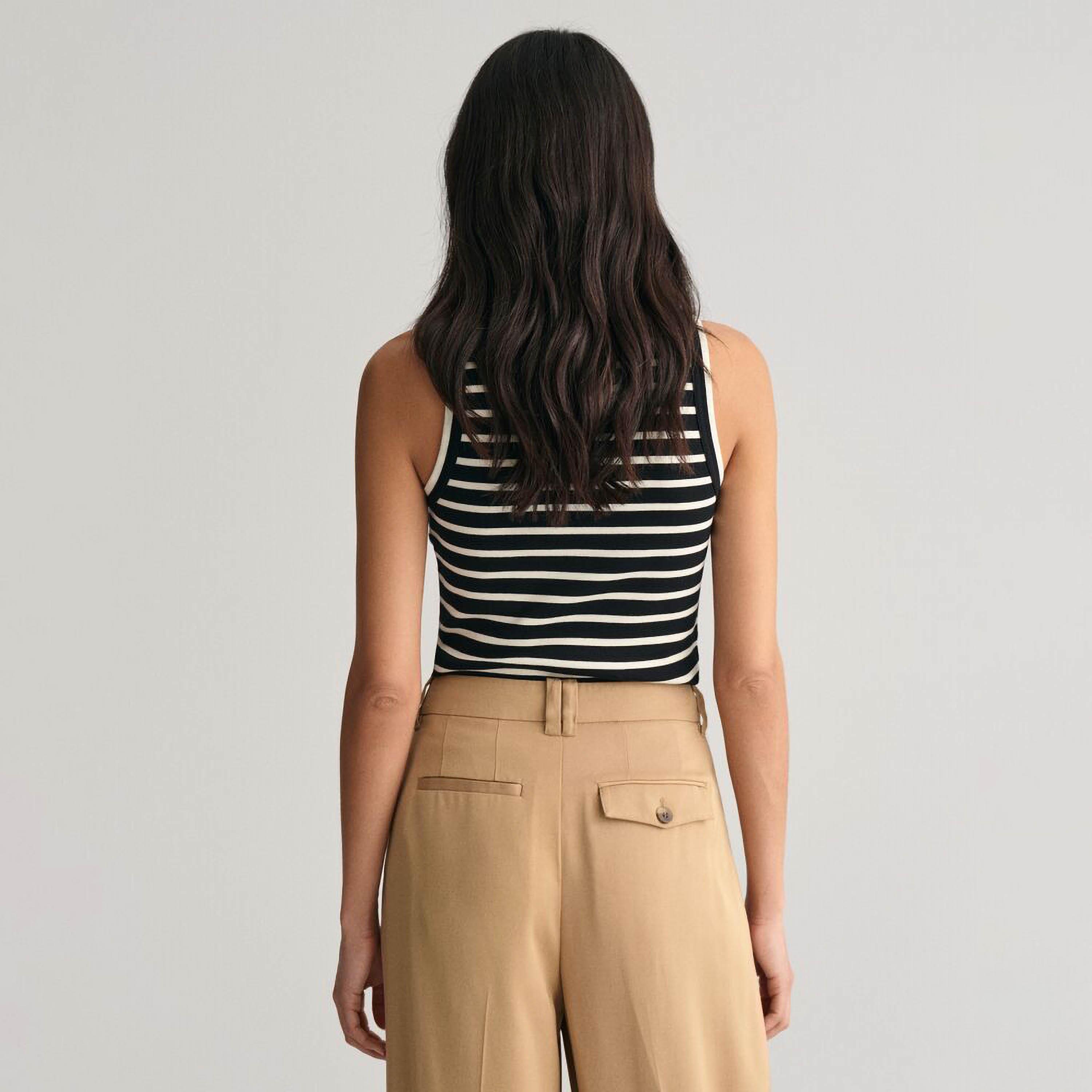 Gant Striped Round Neck Sleeveless Women's Tank Top-women-clothing-shirtsandblouses-blouses-image-4