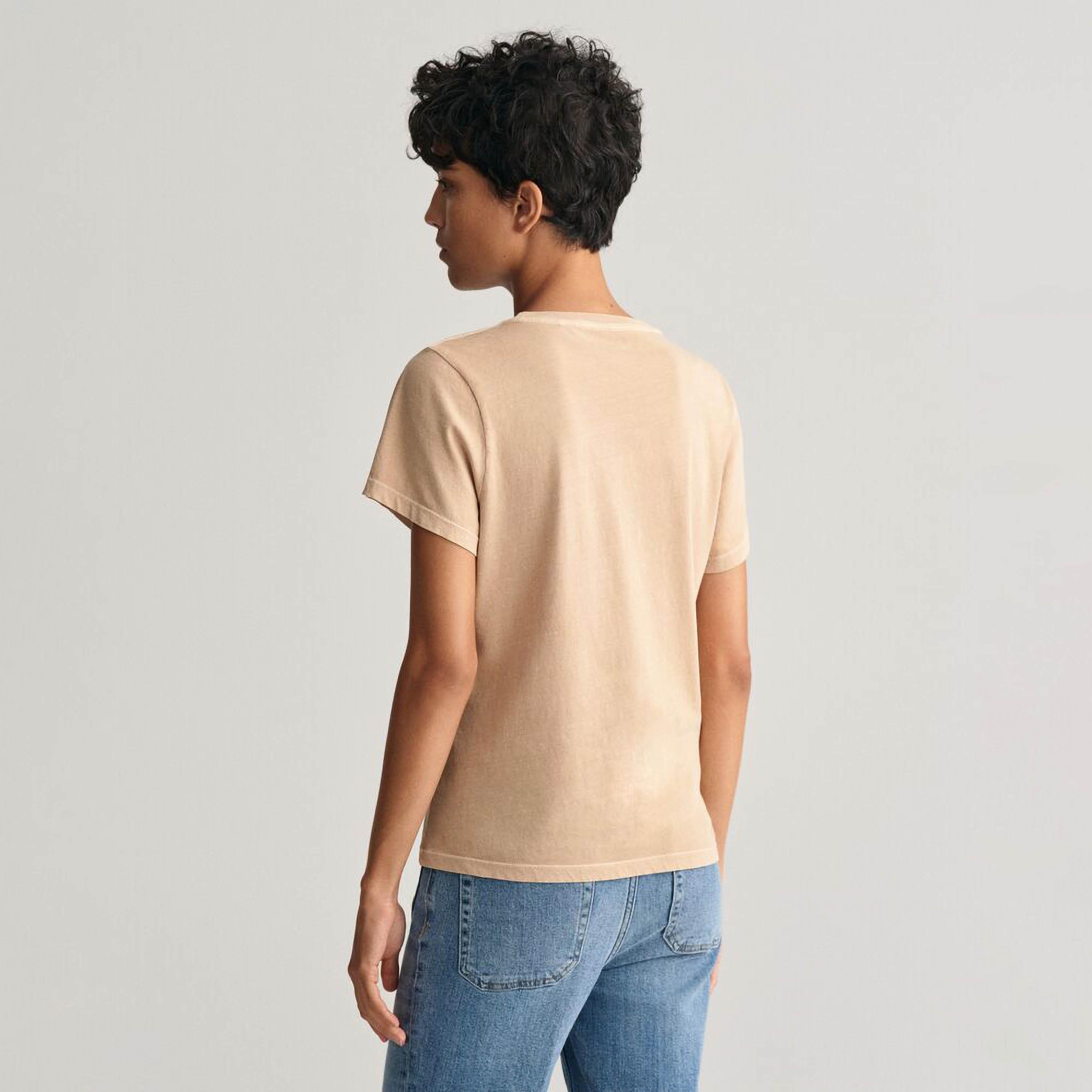 Gant Plain Round Neck Short Sleeves Women's T-Shirt-women-clothing-tshirts-image-3