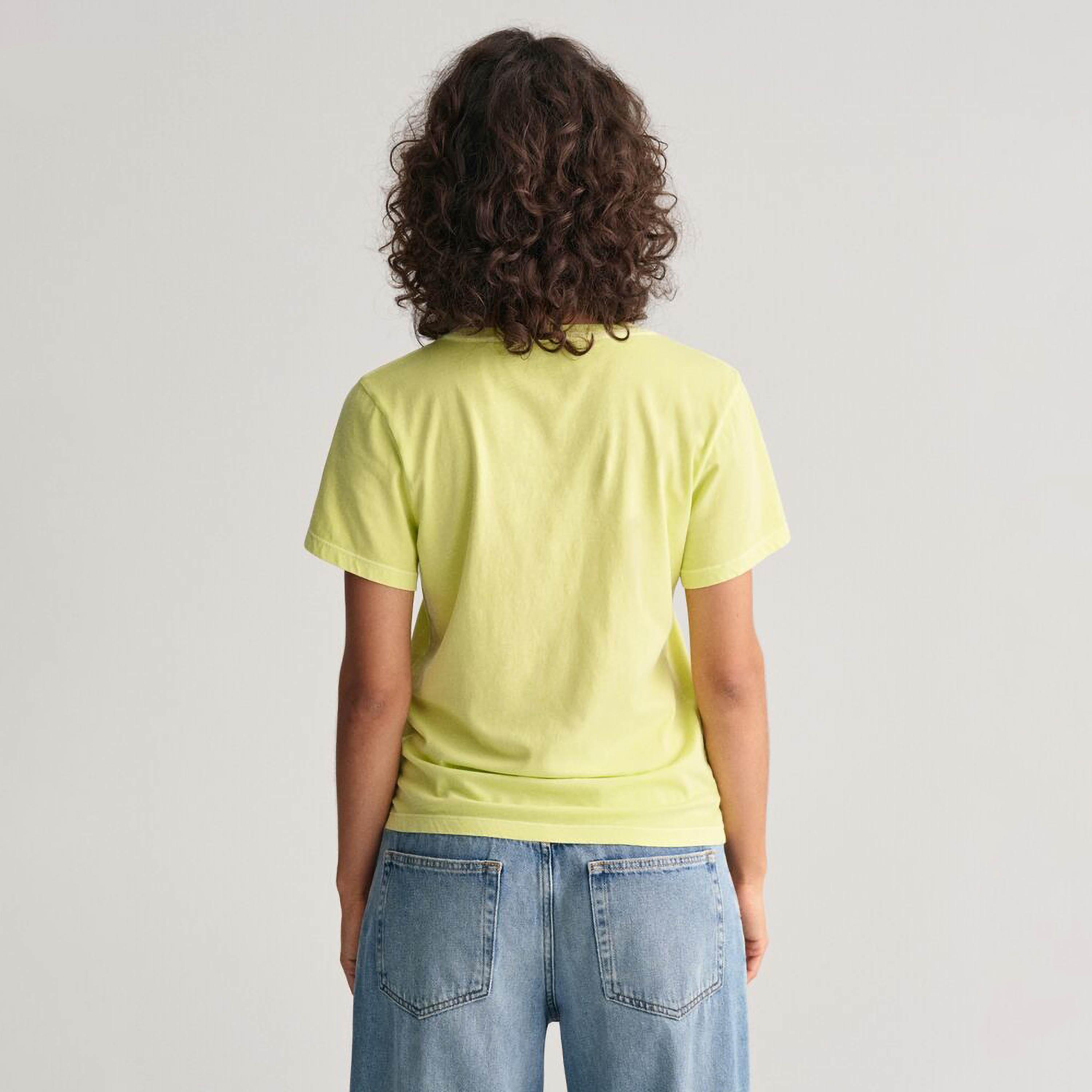 تي شيرت نسائي سادة بياقة دائرية وأكمام قصيرة من غانت-women-clothing-tshirts-image-8