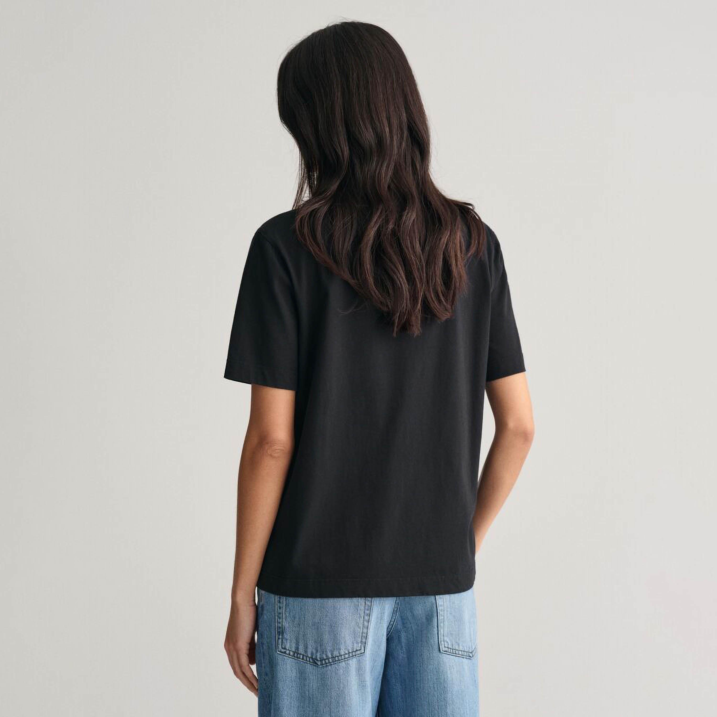 Gant Palm Print Round Neck Short Sleeves Women's T-Shirt-women-clothing-tshirts-image-3