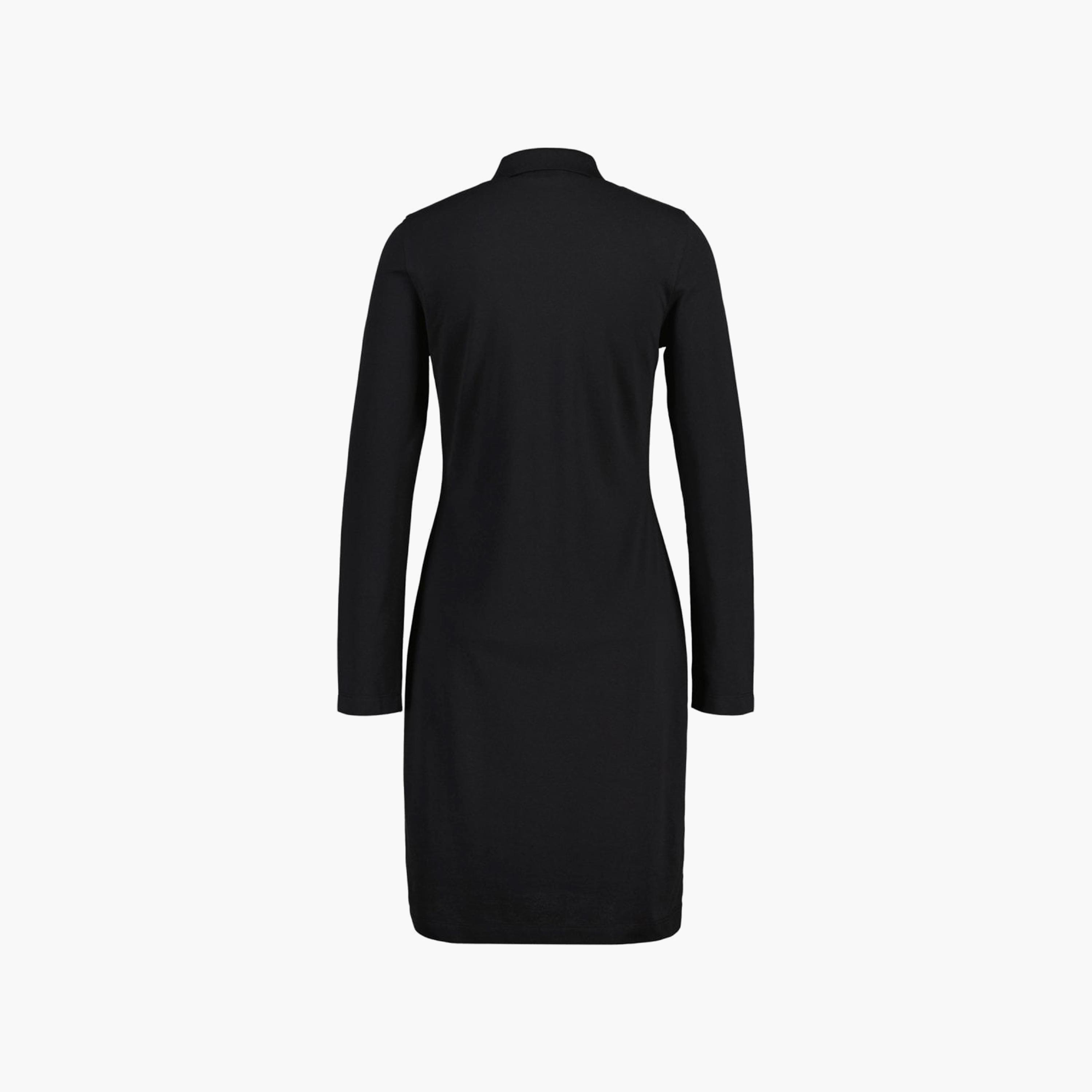 Gant Logo Detail Collared T-Shirt Knee Length Dress-women-clothing-dresses-image-2