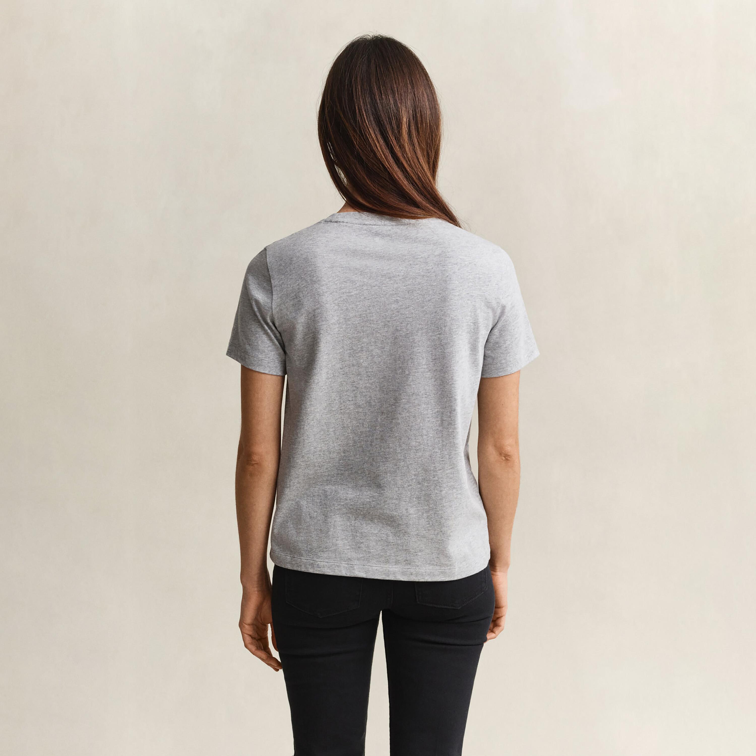 Gant Logo Crew Neck Short Sleeves Women's T-Shirt-women-clothing-tshirts-image-4