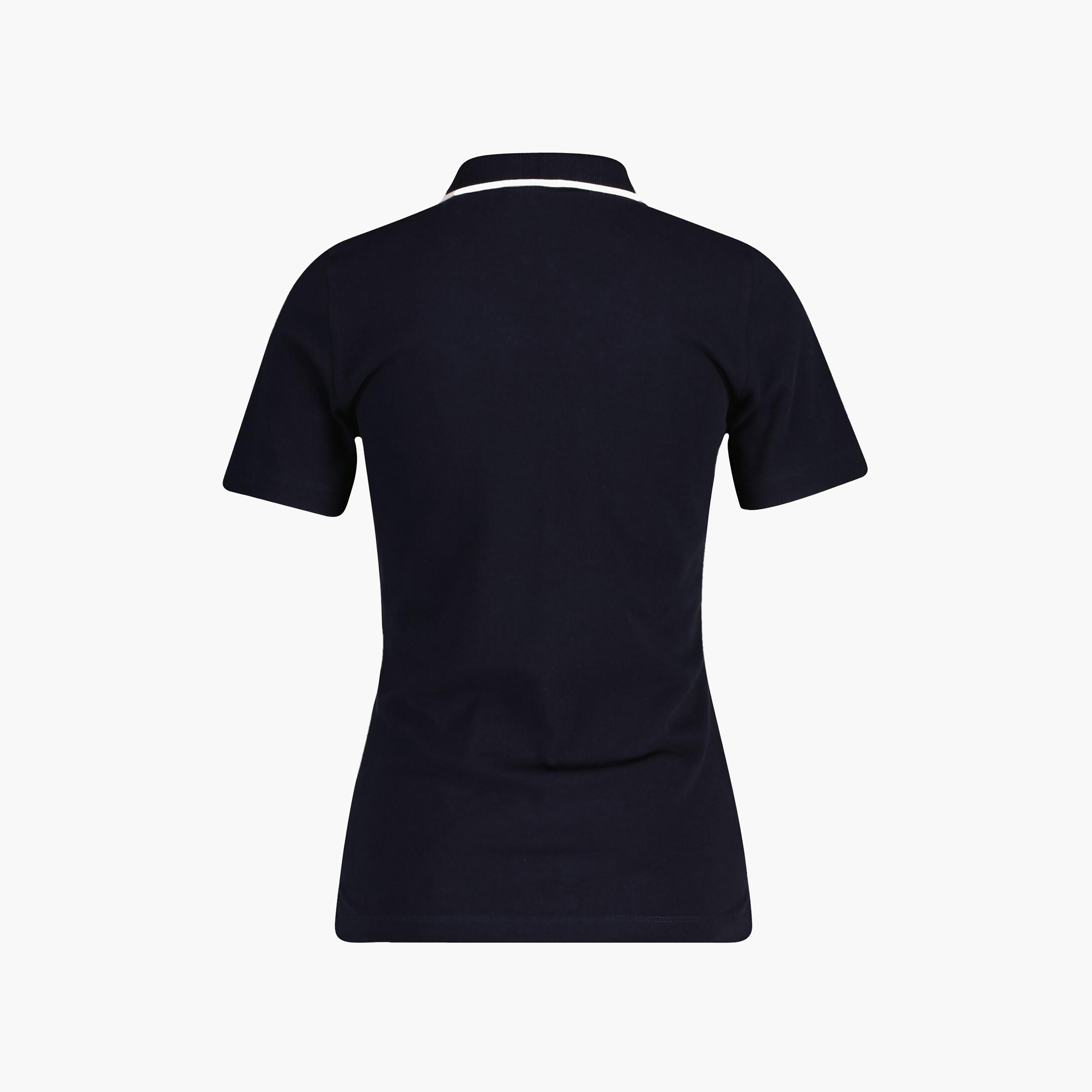 قميص بولو نسائي بأكمام قصيرة وياقة بأطراف ملونة من غانت-women-clothing-tshirts-image-7