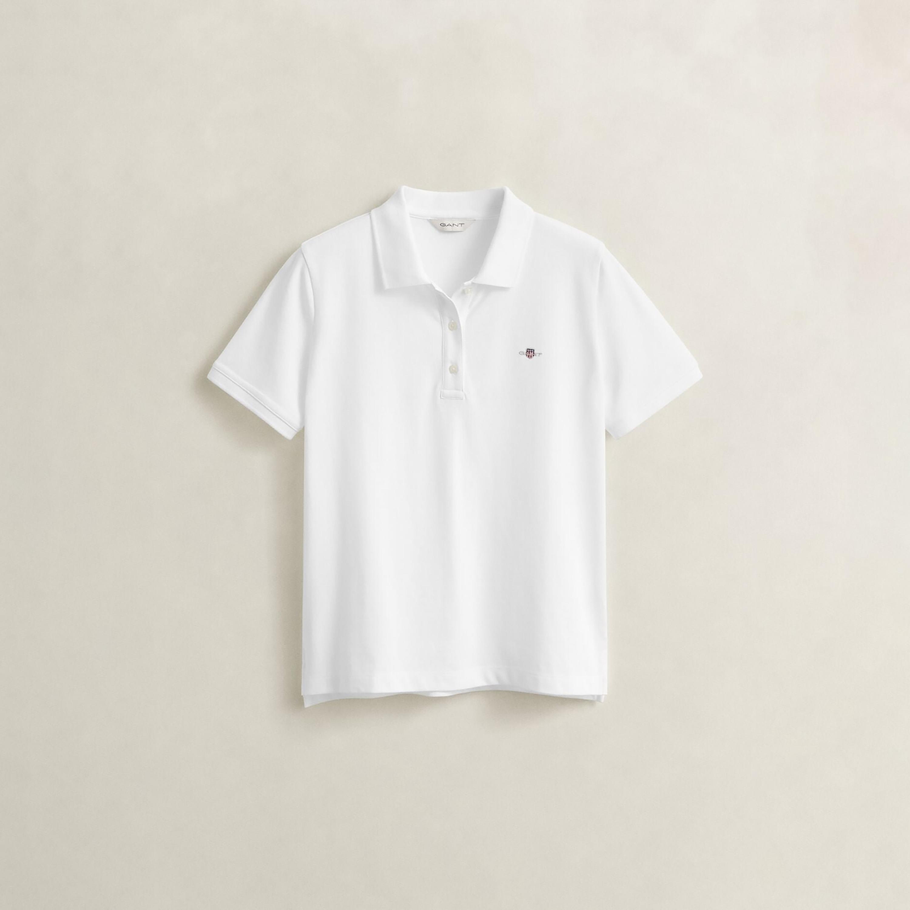 Gant Plain Collared Short Sleeves Women's Polo T-Shirt-women-clothing-tshirts-image-5