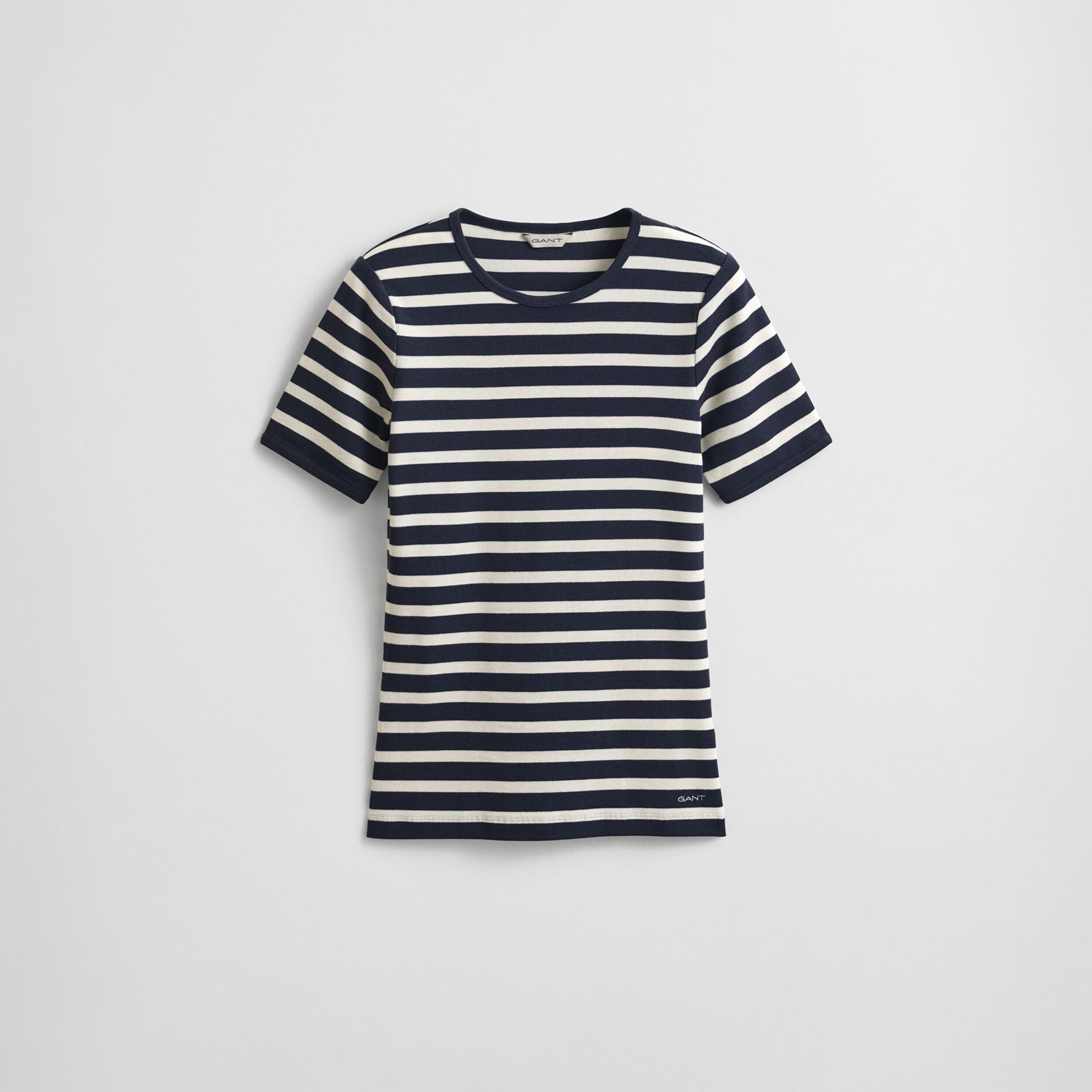 Gant Striped Round Neck Short Sleeves Women's T-Shirt-women-clothing-tshirts-image-6