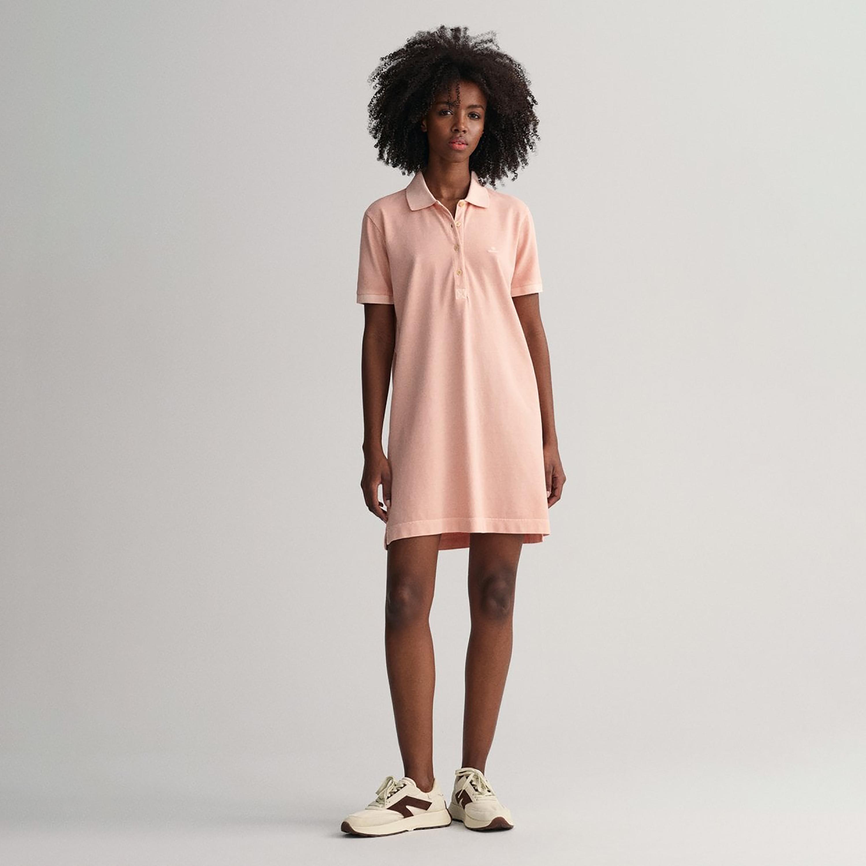 Gant Logo Detail Collared T-Shirt Mini Dress-women-clothing-dresses-image-1