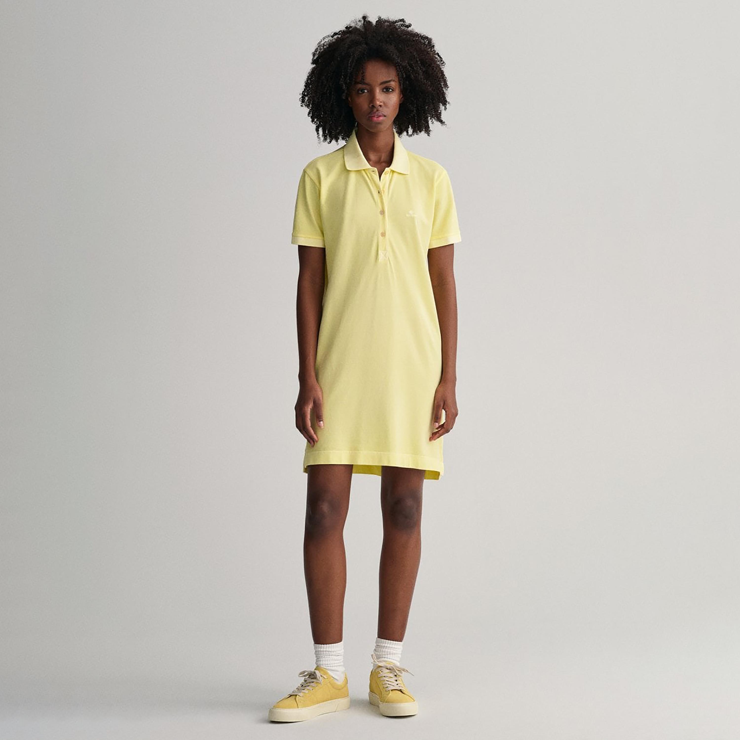 Gant Logo Detail Collared T-Shirt Mini Dress-women-clothing-dresses-image-1