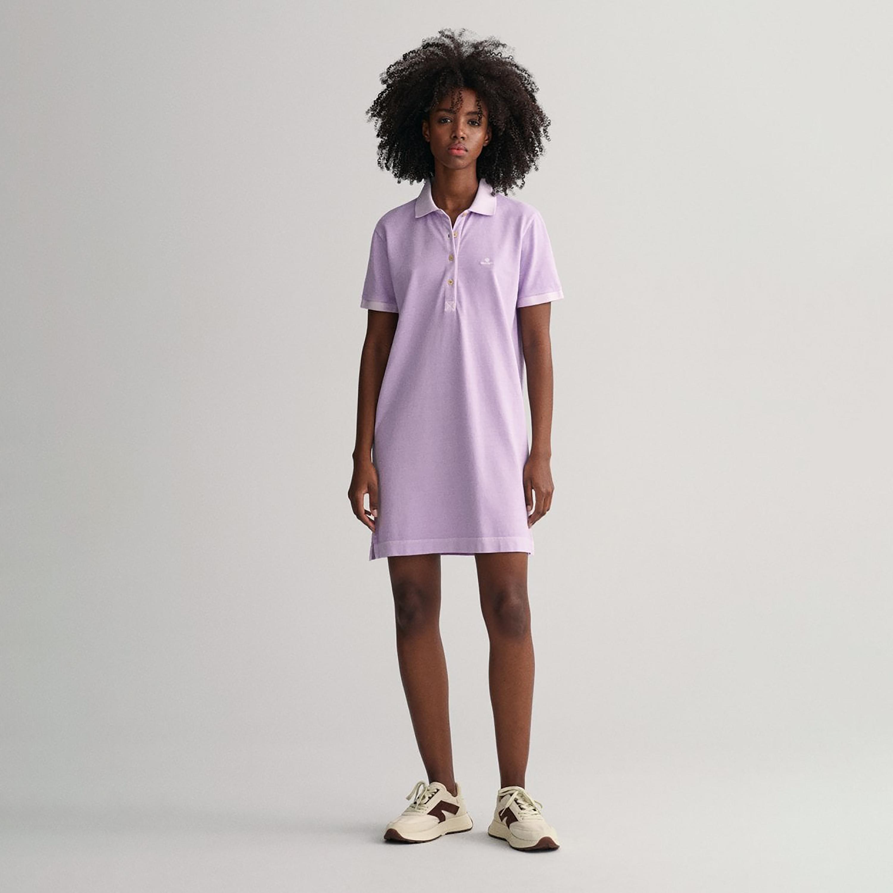 Gant Logo Detail Collared T-Shirt Mini Dress-women-clothing-dresses-image-1